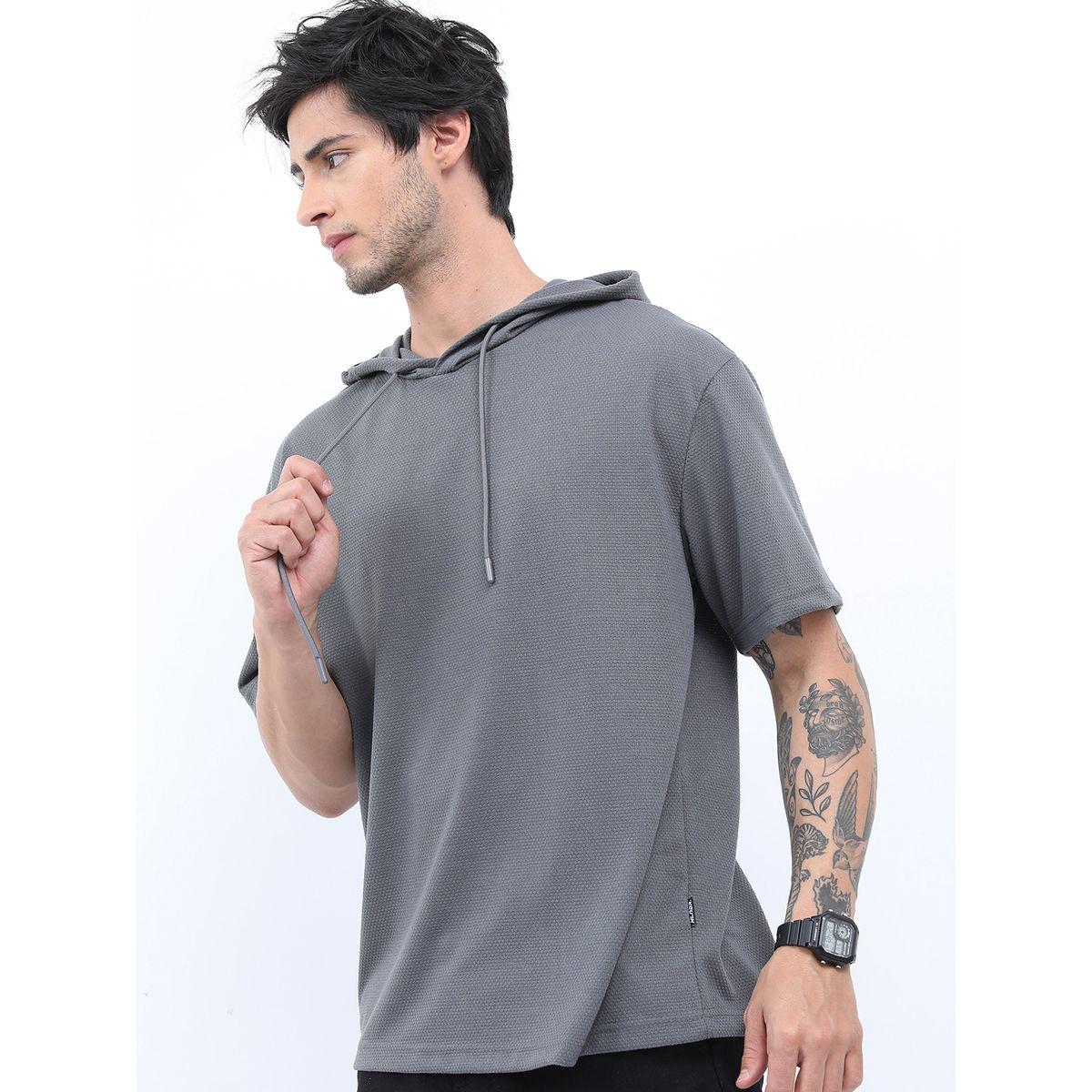 Highlander X Styli Solid Loose Fit Hooded T-shirt-men-clothing-tshirtsandpolos-tshirts-image-4
