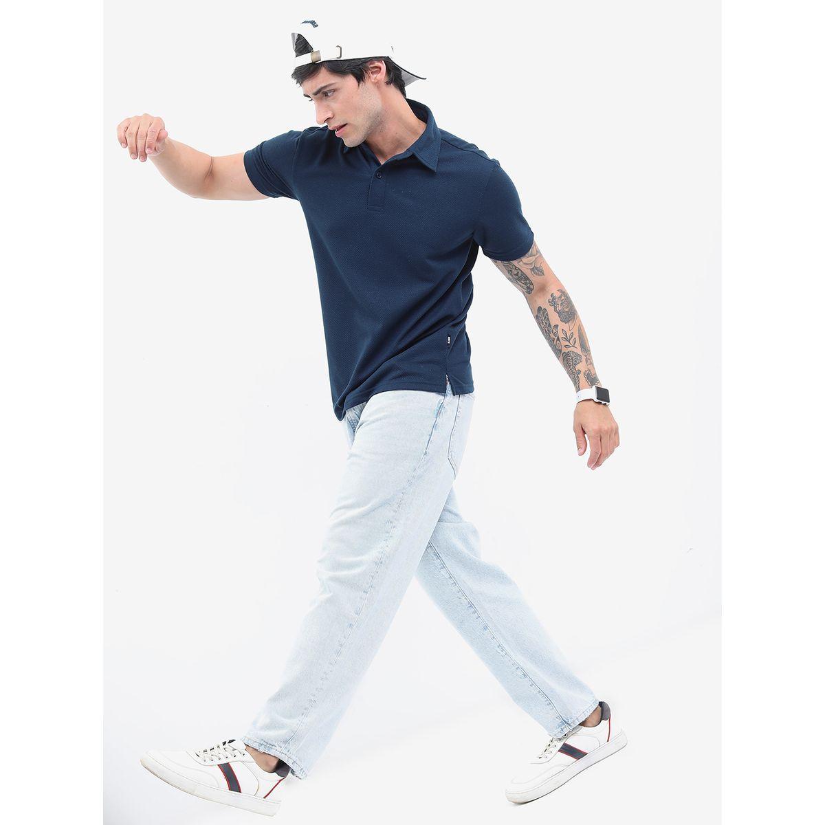 تيشيرت بولو بقصة سليم فت هايلاندر × ستايلي-men-clothing-tshirtsandpolos-polos-image-5