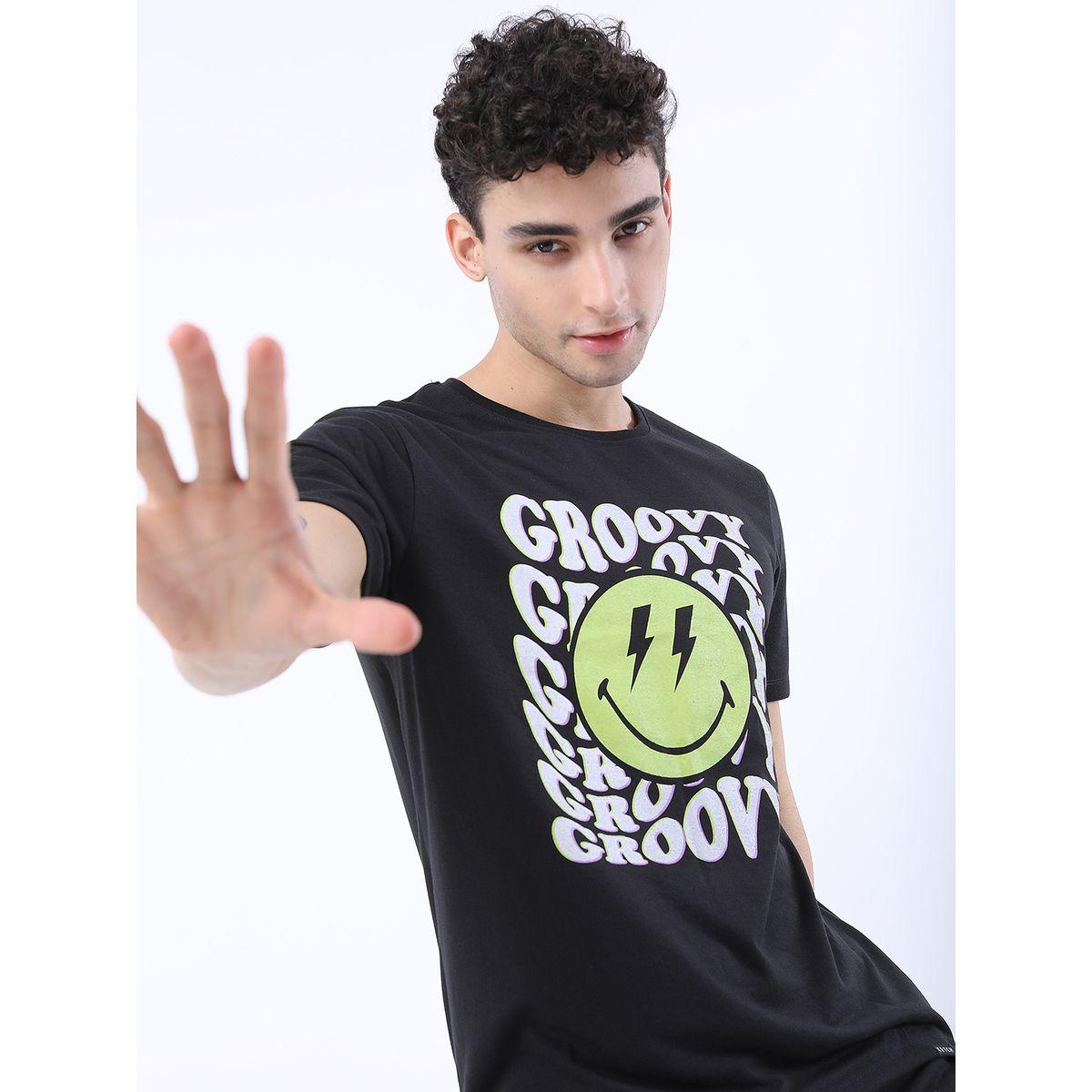 تيشيرت بقصة سليم فت كيتش × ستايلي-men-clothing-tshirtsandpolos-tshirts-image-1