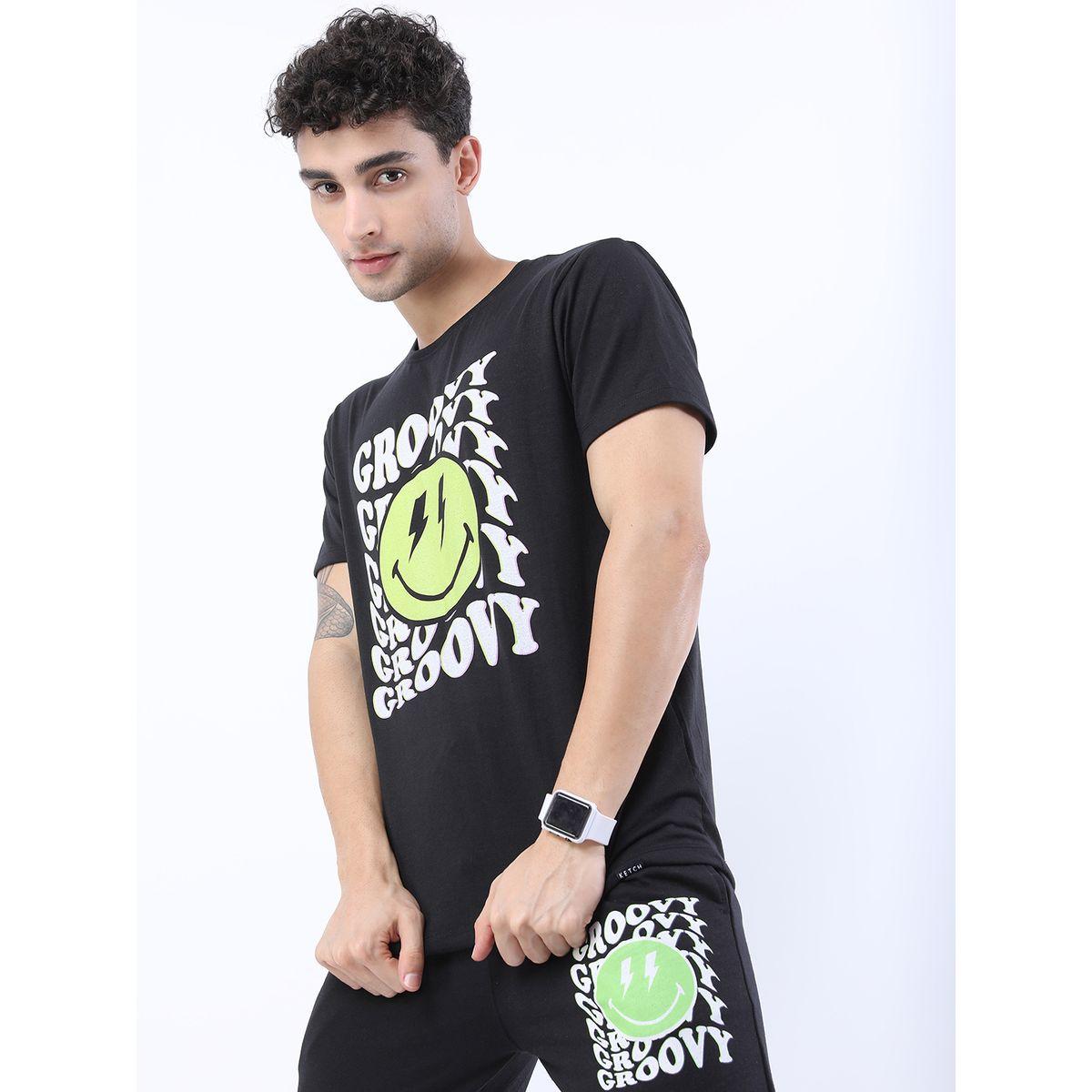 تيشيرت بقصة سليم فت كيتش × ستايلي-men-clothing-tshirtsandpolos-tshirts-image-5