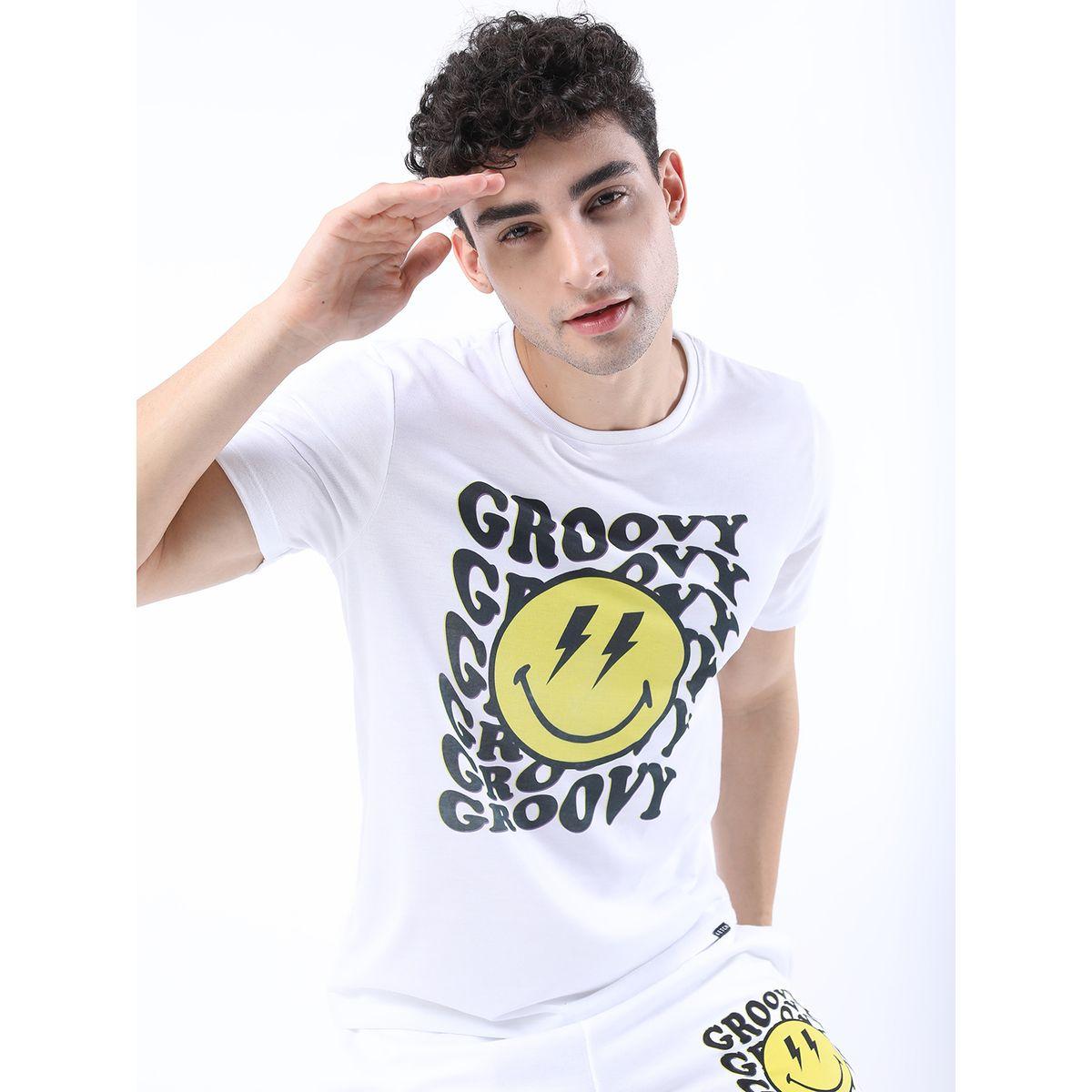تيشيرت بقصة سليم فت كيتش × ستايلي-men-clothing-tshirtsandpolos-tshirts-image-1