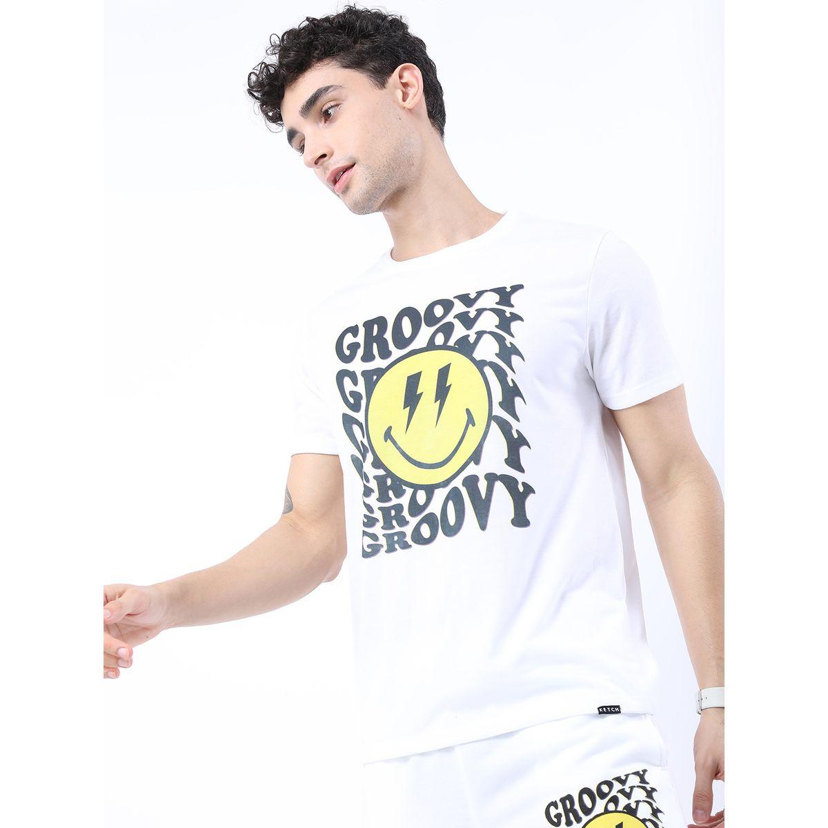 تيشيرت بقصة سليم فت كيتش × ستايلي-men-clothing-tshirtsandpolos-tshirts-image-5