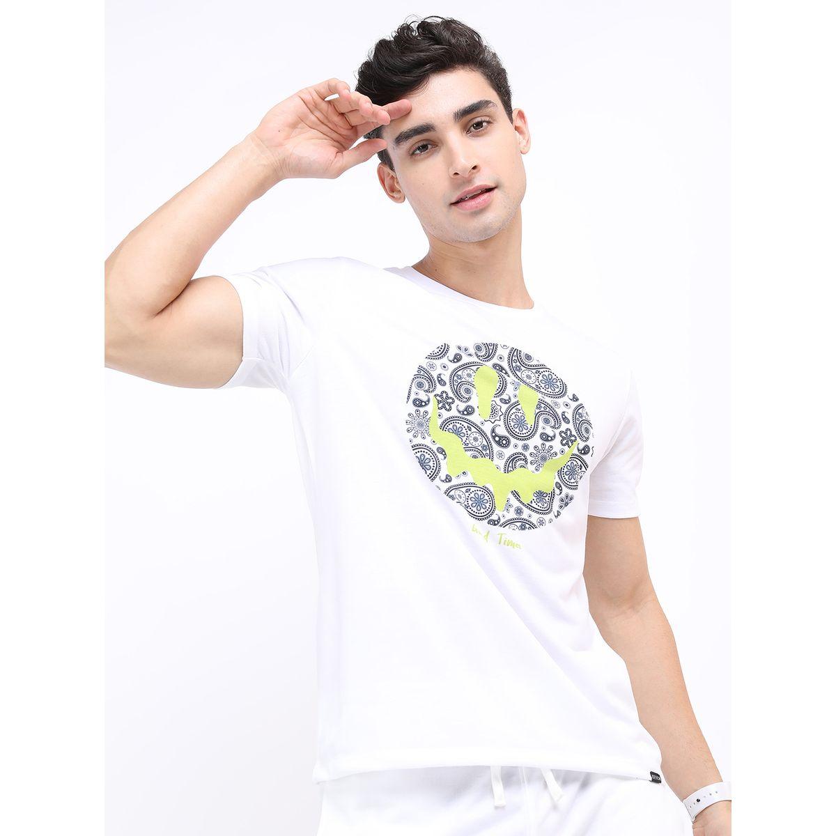تيشيرت بقصة سليم فت كيتش × ستايلي-men-clothing-tshirtsandpolos-tshirts-image-1