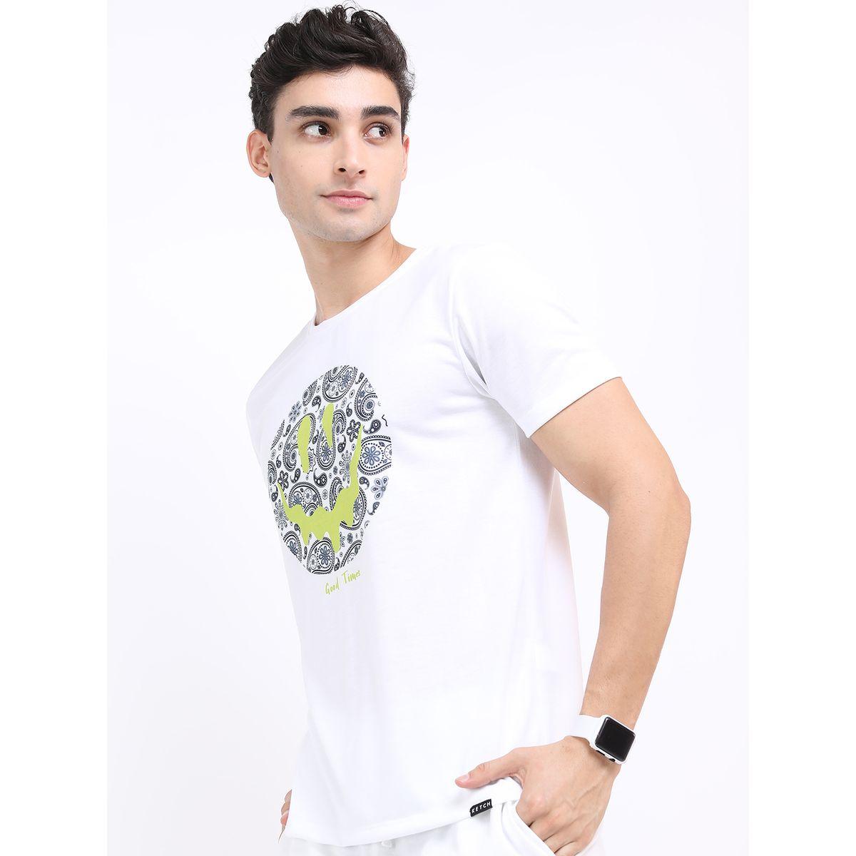 تيشيرت بقصة سليم فت كيتش × ستايلي-men-clothing-tshirtsandpolos-tshirts-image-4
