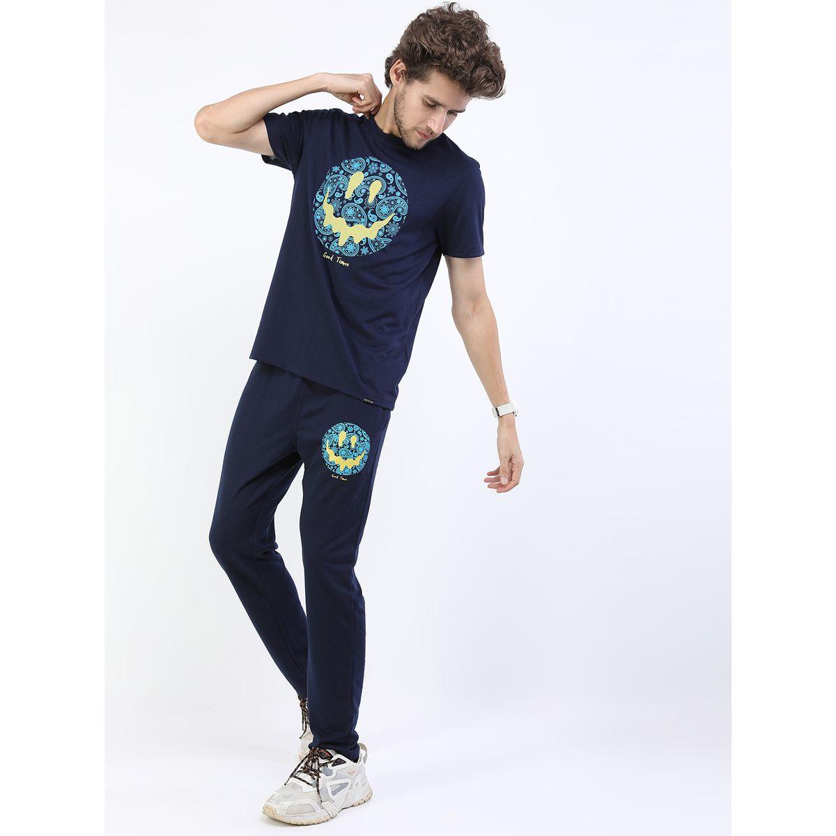 Ketch X Styli Emoji Paisley Print Slim Fit T-shirt-men-clothing-tshirtsandpolos-tshirts-image-2