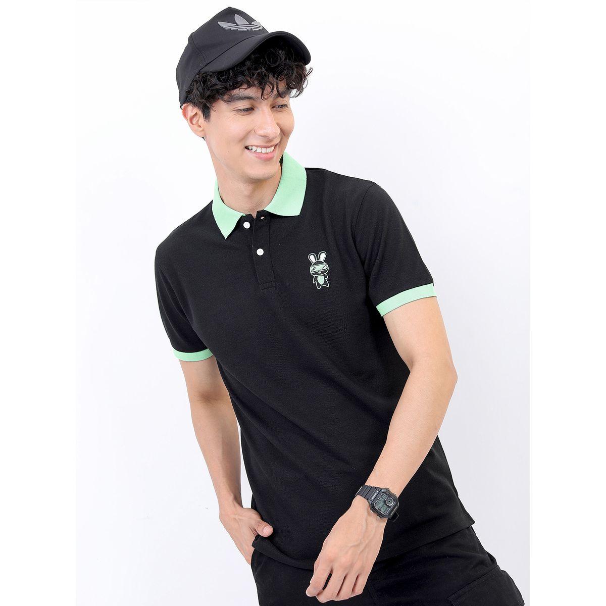 تيشيرت بولو بقصة سليم فت كيتش × ستايلي-men-clothing-tshirtsandpolos-polos-image-1