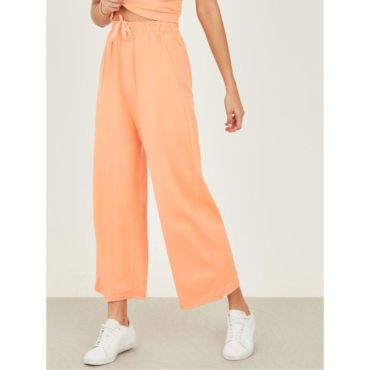Styli Solid Round Neck T-Shirt & Trouser Co-Ords Set-women-clothing-coordsets-image-5