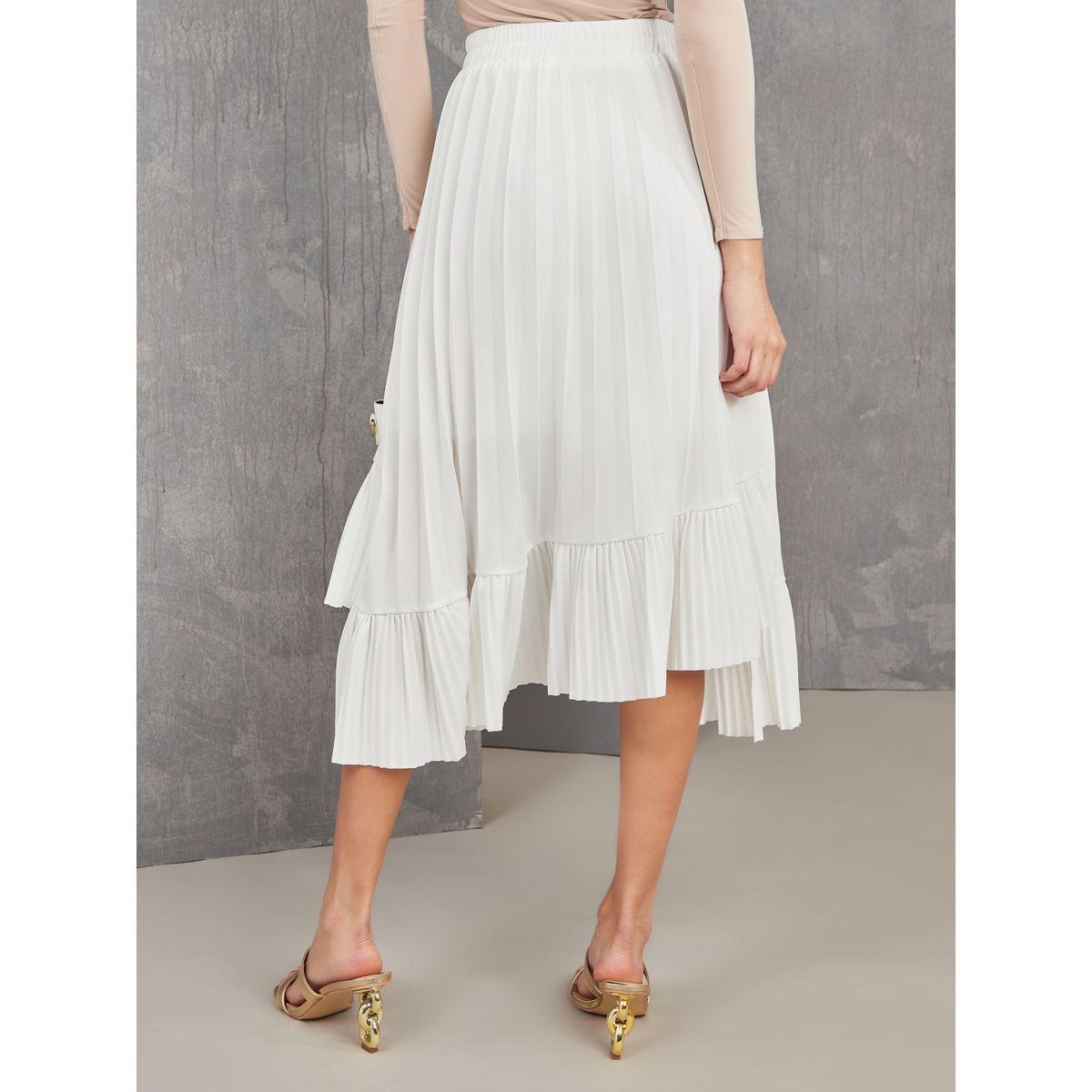 Styli Accordion Pleated Ruffle Asymmetric Hem Skirt-women-clothing-bottoms-skirts-image-4