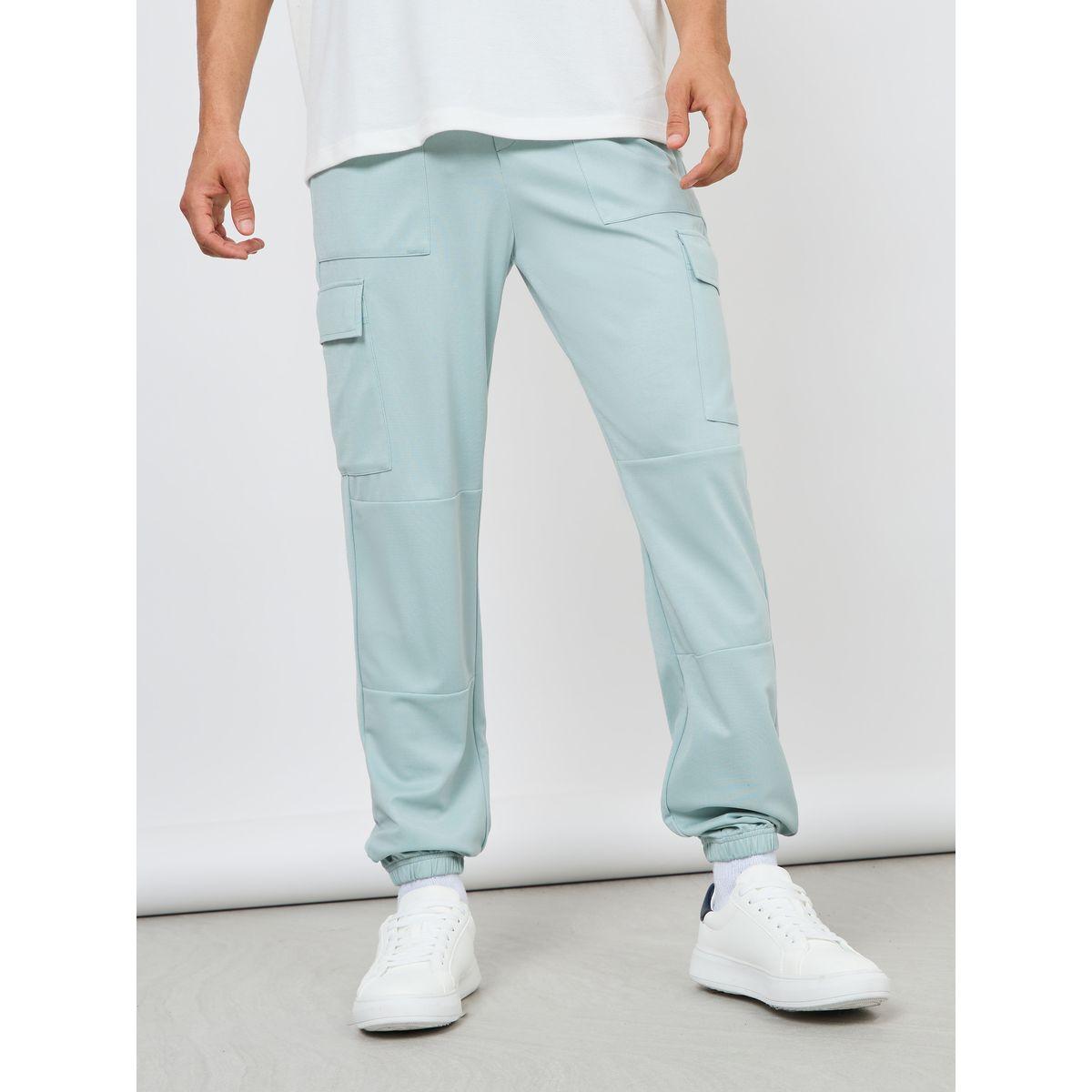 بنطال رياضي كارجو بتفاصيل محبوكة-men-clothing-bottoms-joggers-image-1