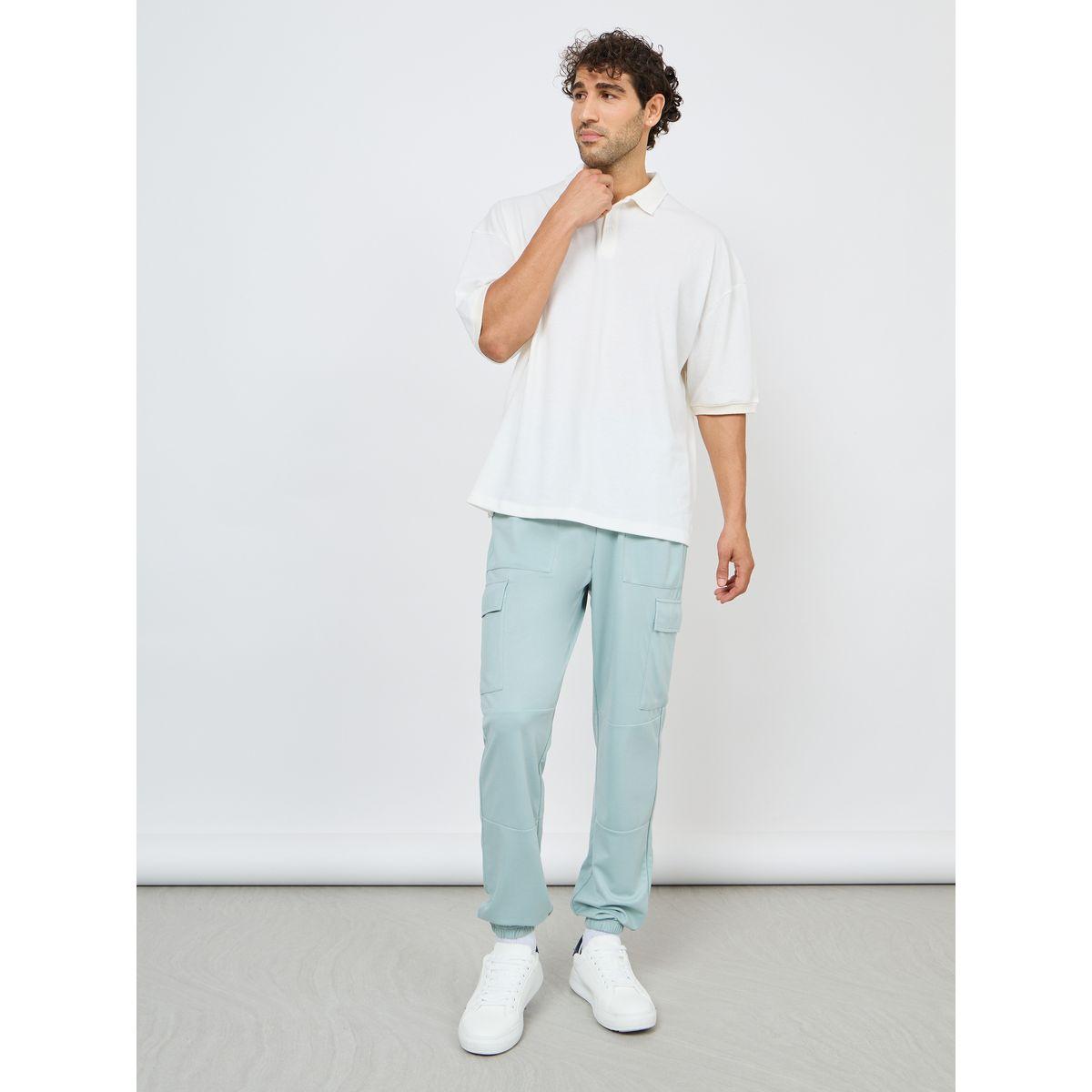 بنطال رياضي كارجو بتفاصيل محبوكة-men-clothing-bottoms-joggers-image-2