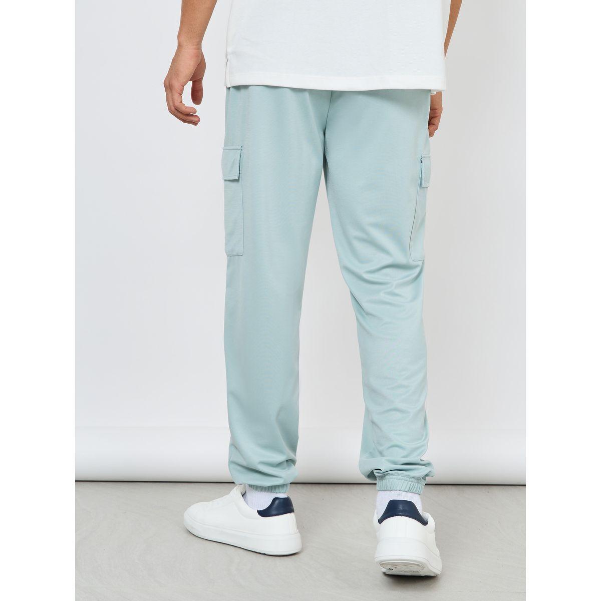 Styli Ponte Panel Knit Cargo Trackpant-men-clothing-bottoms-joggers-image-4