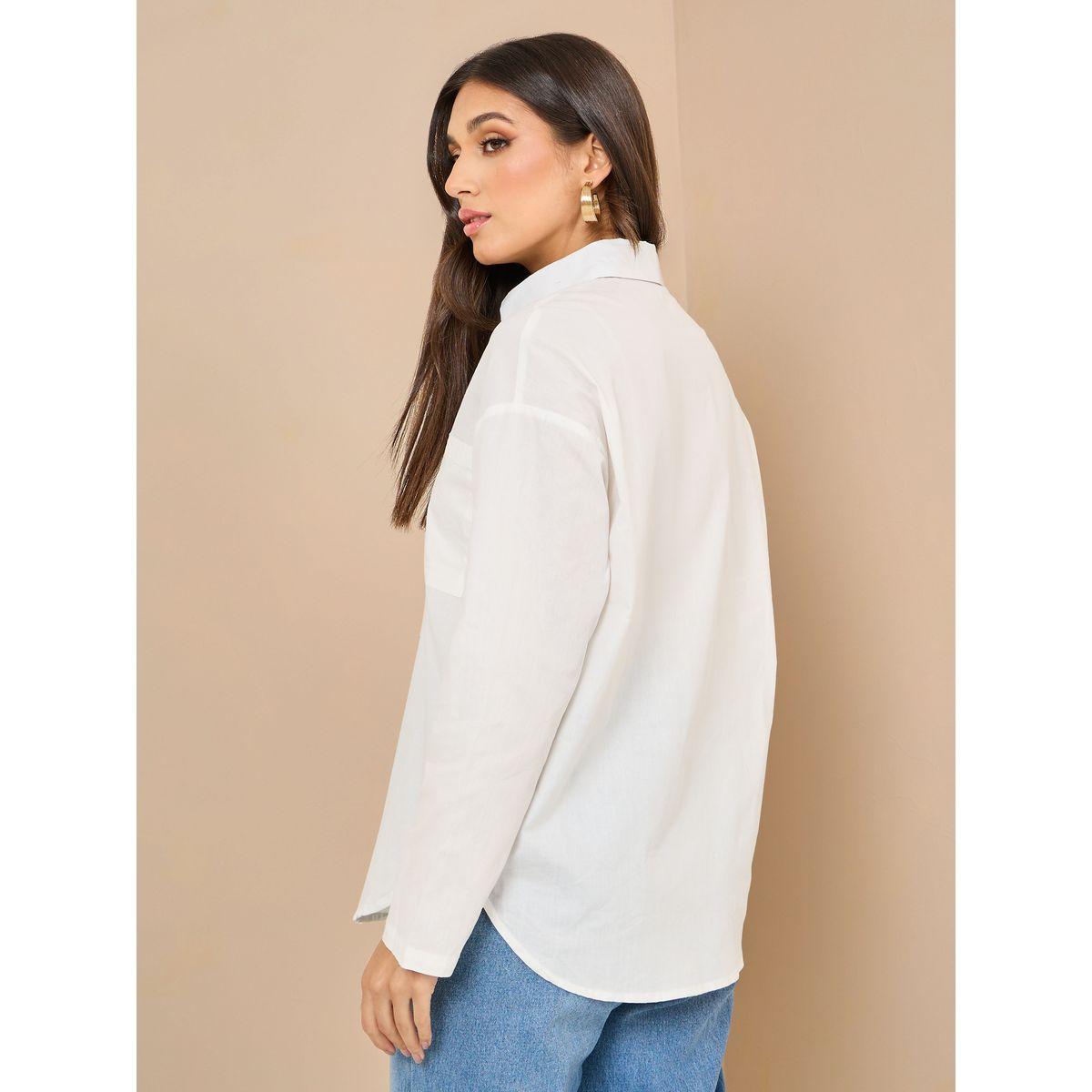 Styli Pocket Detail Curved Hem Boxy Fit Shirt-women-clothing-shirtsandblouses-shirts-image-5