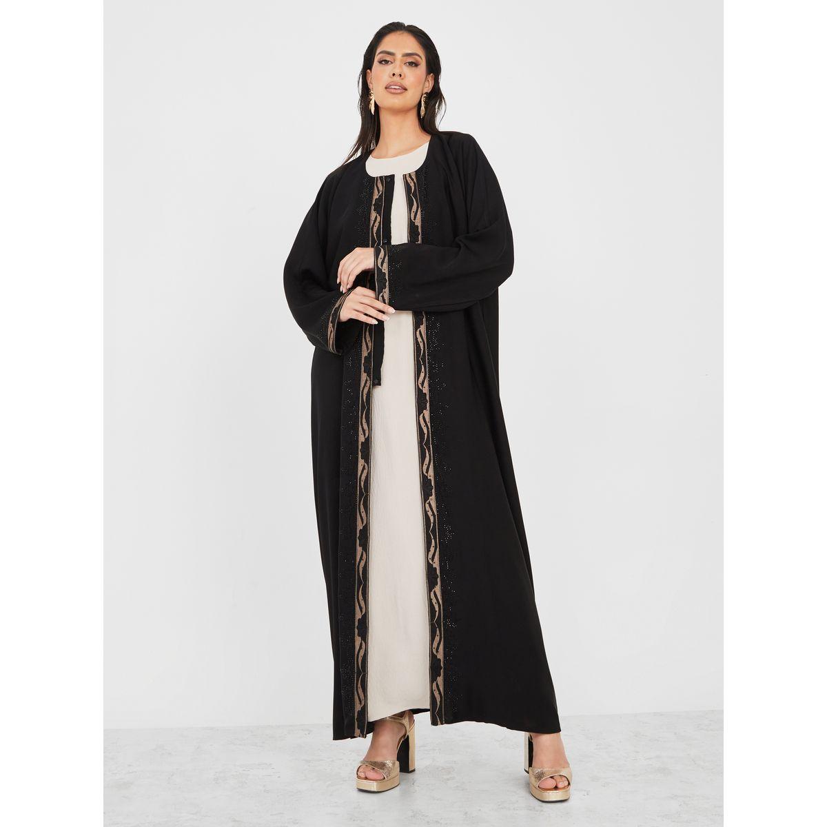 Styli Embroidered Abaya with Stone Work-women-arabicclothing-abayas-image-1
