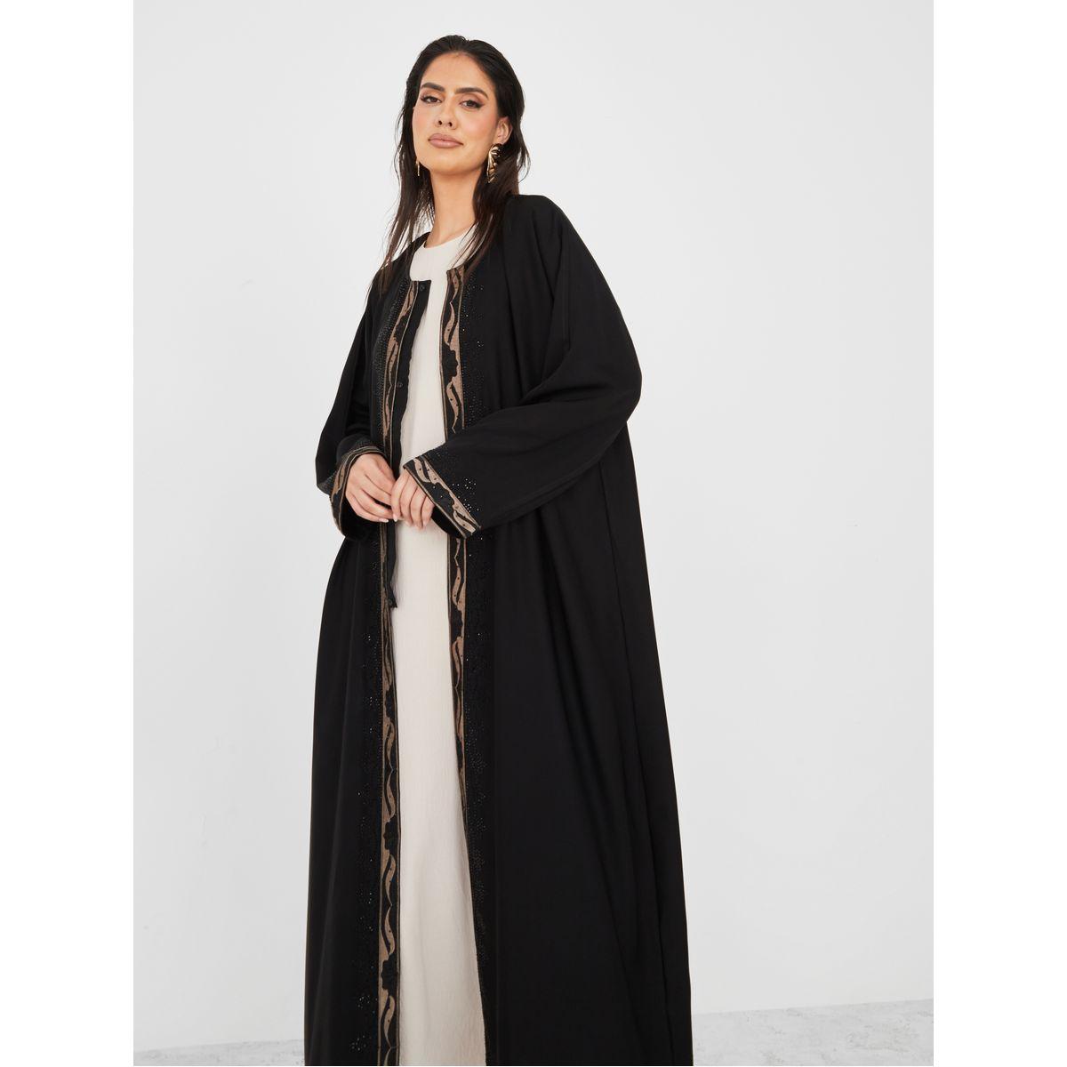 عباية مطرزة ومرصعة بالأحجار-women-arabicclothing-abayas-image-2