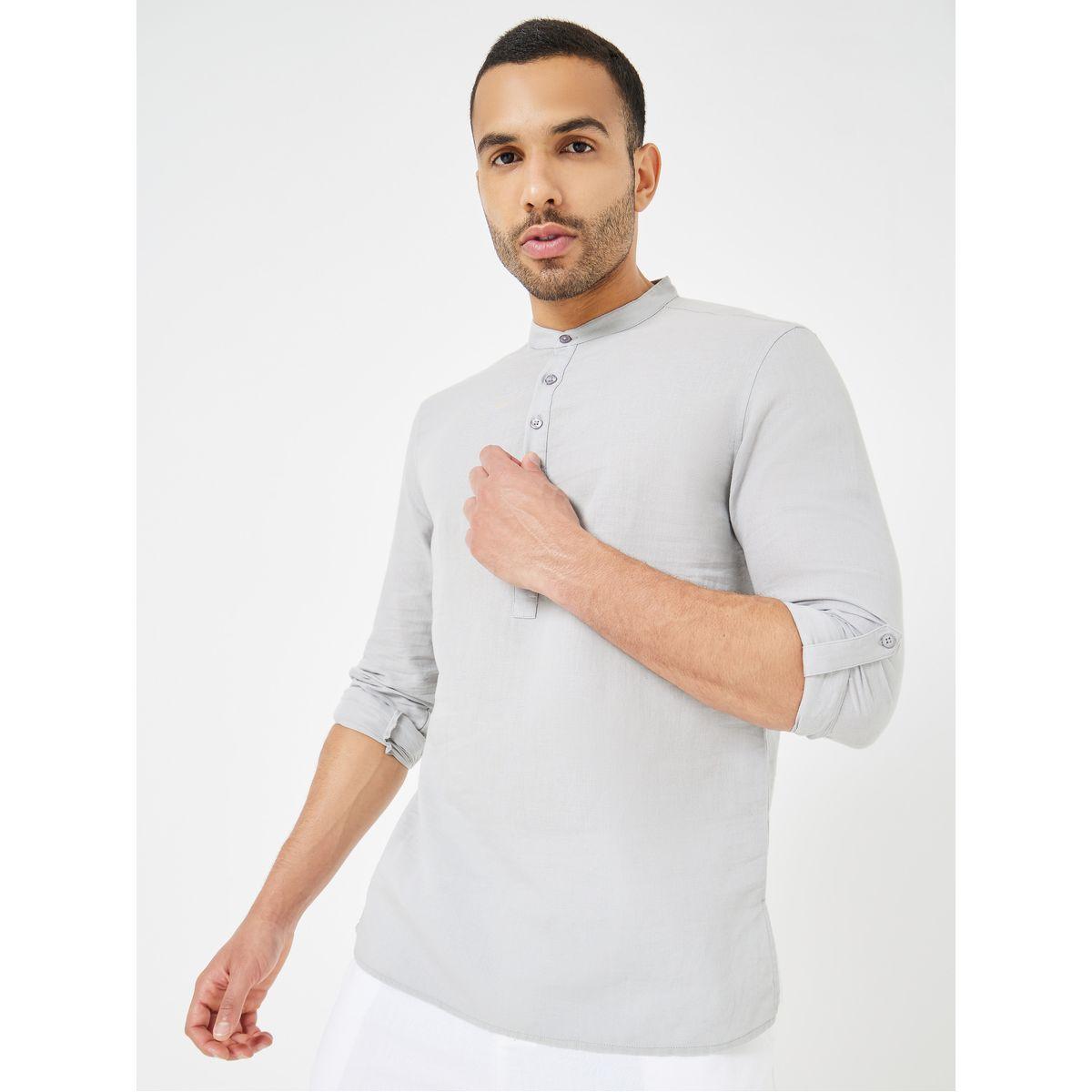 قميص كتان بقصة عادية-men-clothing-shirts-image-4
