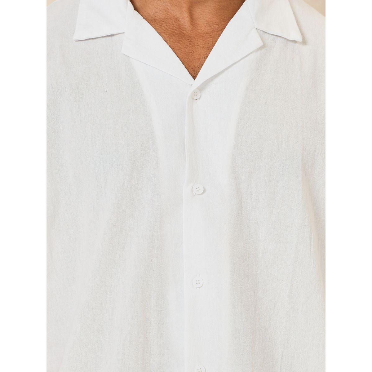 قميص بقصة مريحة واكمام قصيرة-men-clothing-shirts-image-4