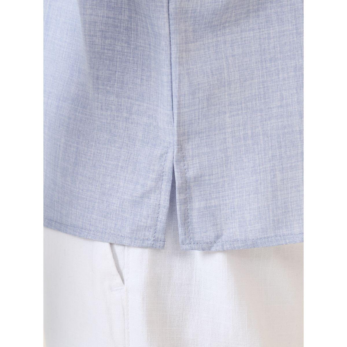 Styli Cross Dyed Half Placket Regular Shirt-men-clothing-shirts-image-4