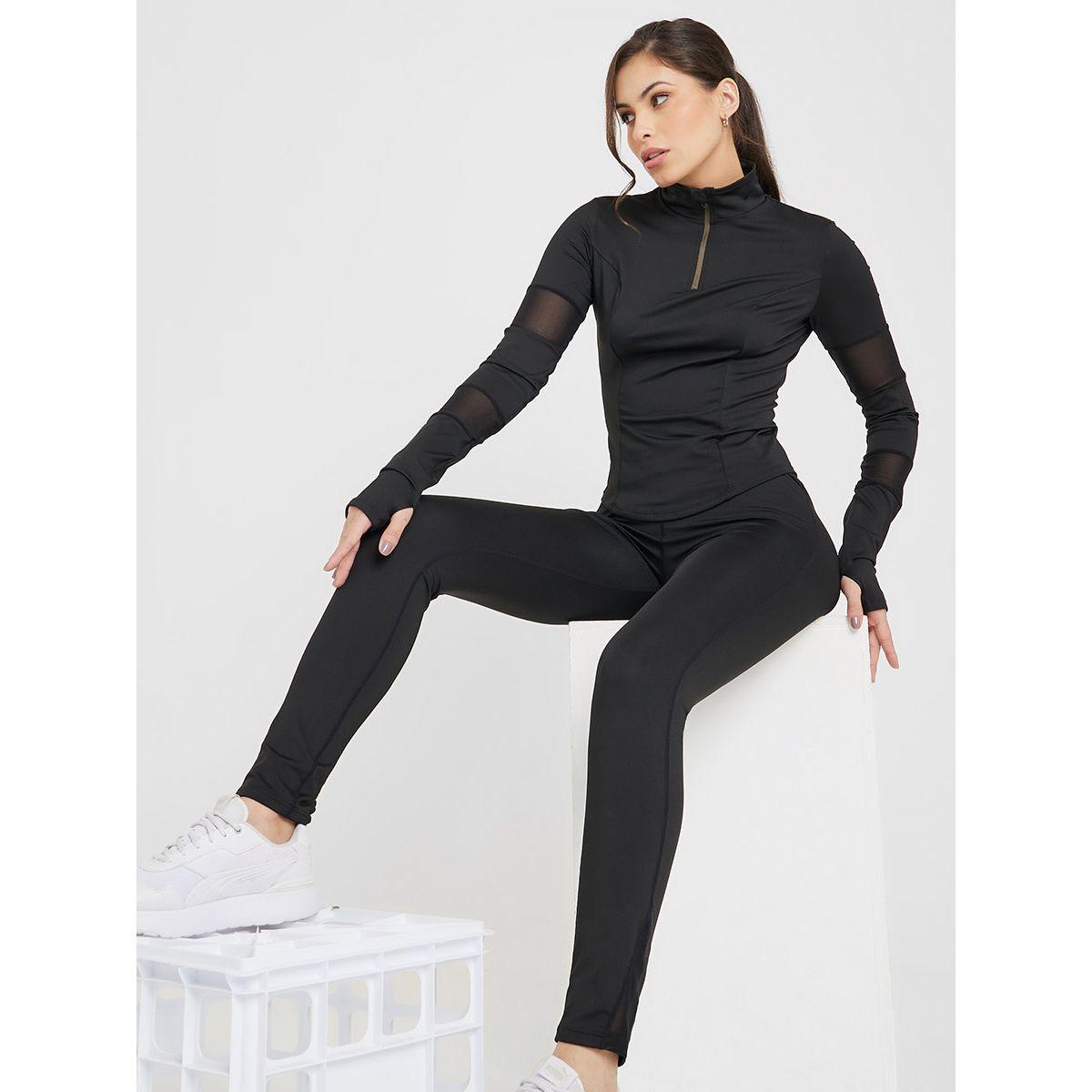 طقم رياضي من ( ليقنز + بلوزة )-women-clothing-sportswearandactivewear-trackpantsandtracksuits-image-1