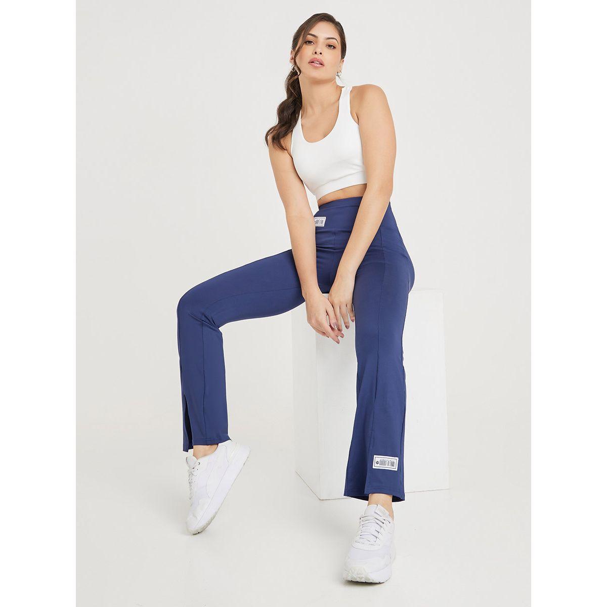 Styli Active Patch Detail Front Split Active Flared Legging-women-clothing-sportswearandactivewear-bottoms-image-1