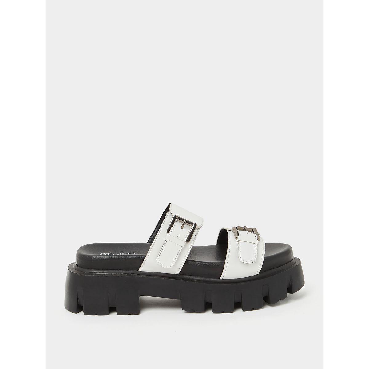 Styli Double Band Platform Comfort Sandals-women-shoes-sandals-flats-image-1
