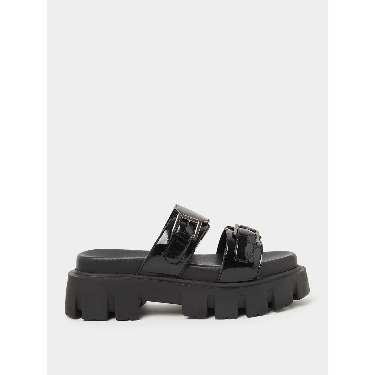 Styli Double Band Platform Comfort Sandals-women-shoes-sandals-flats-image-1