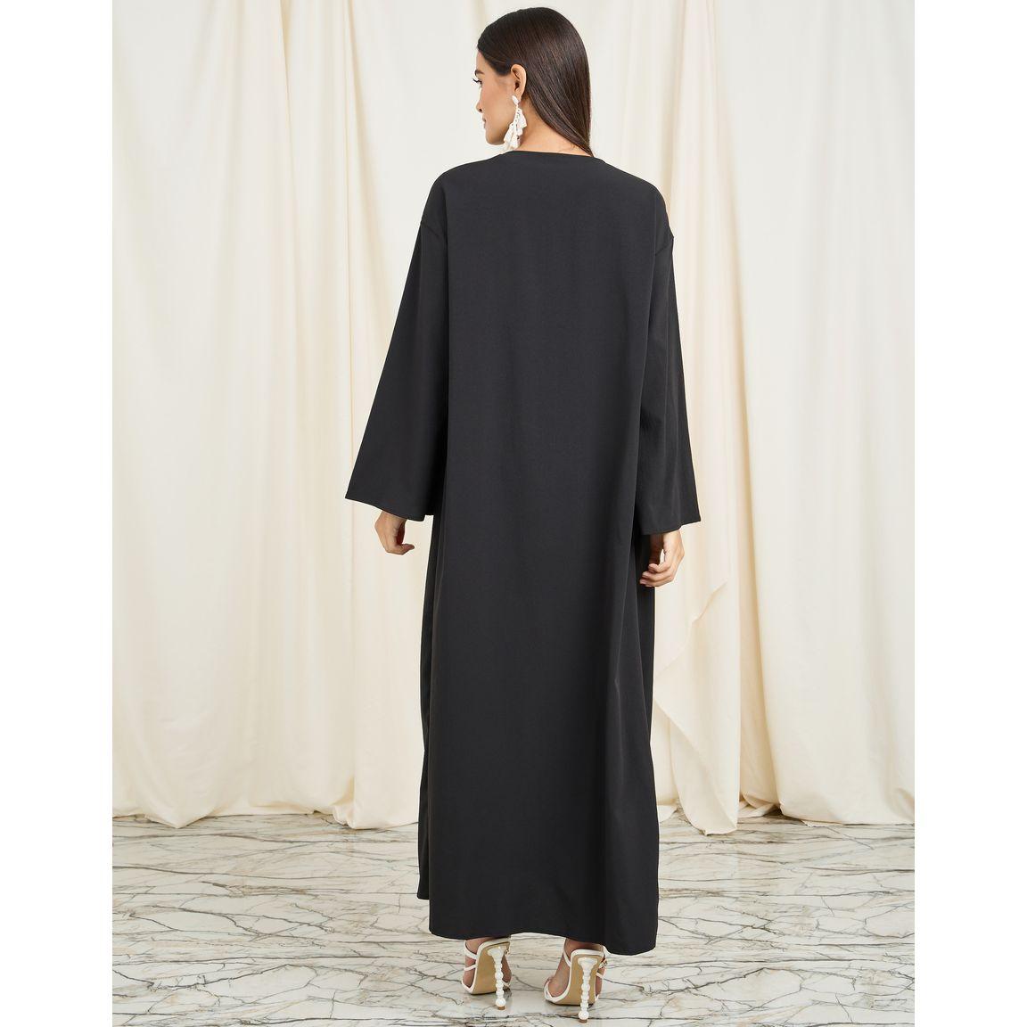 Styli Regular Fit Textured Maxi Length Kimono-women-clothing-shirtsandblouses-shirts-image-4
