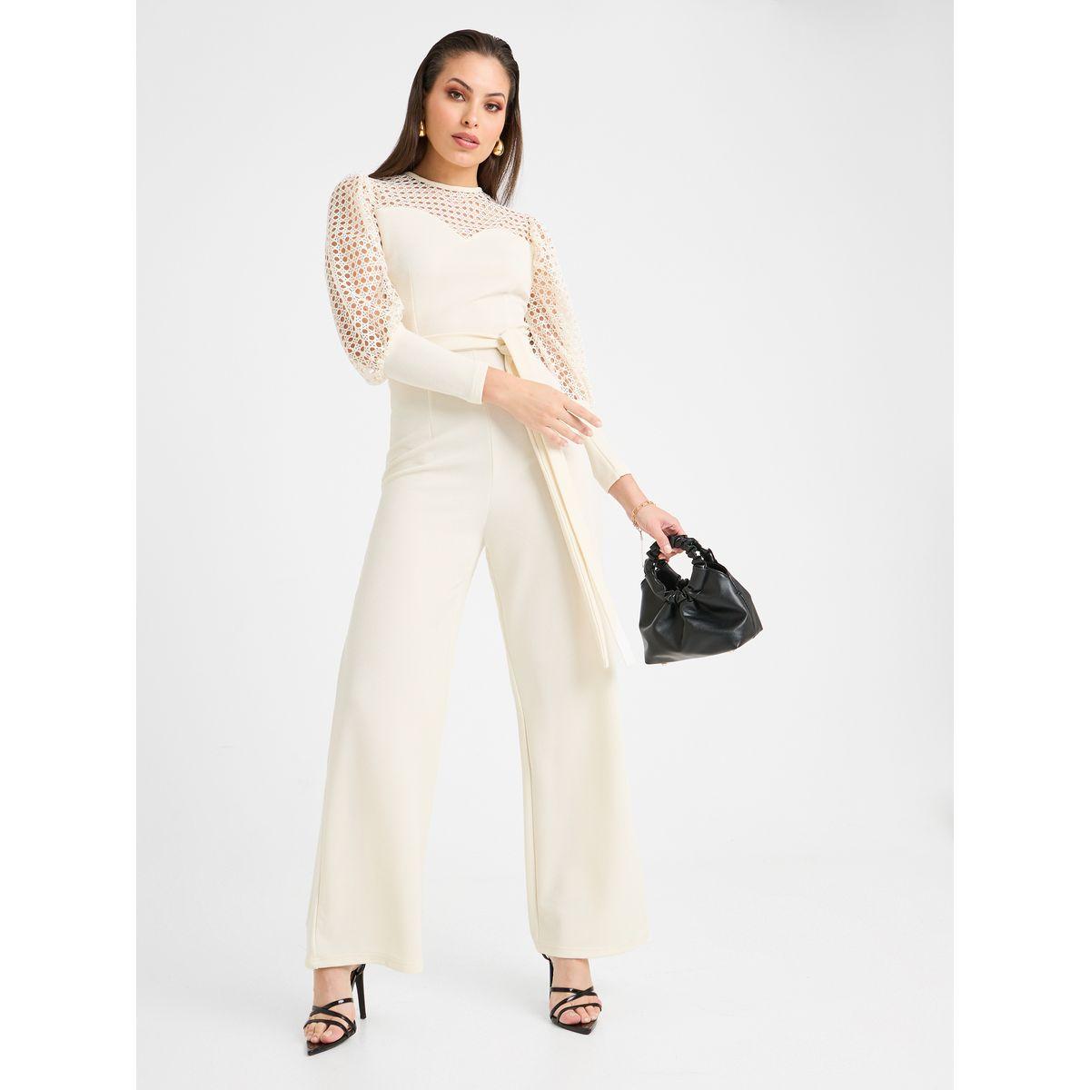 جمبسوت واسع الأرجل مع حزام-women-clothing-jumpsuits-image-2
