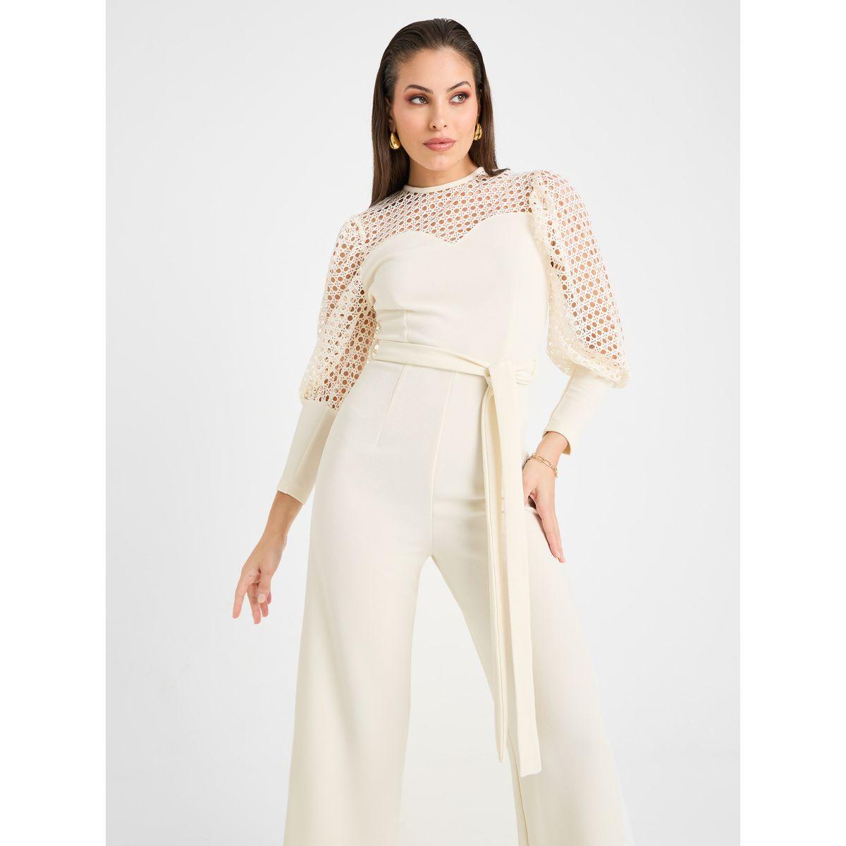 جمبسوت واسع الأرجل مع حزام-women-clothing-jumpsuits-image-3