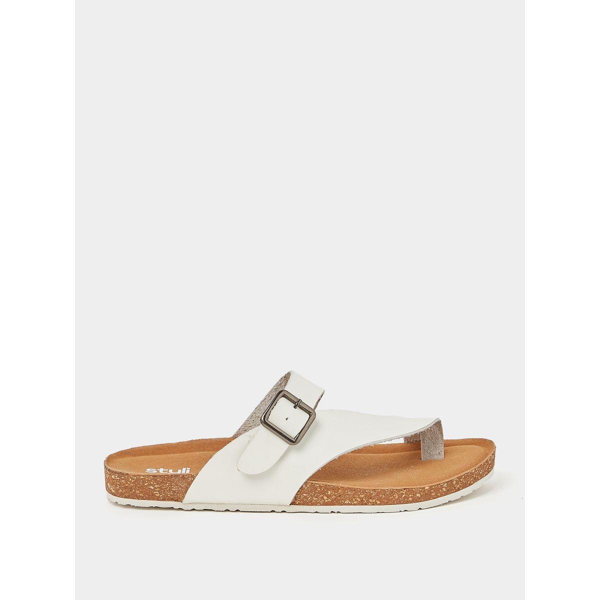 Styli Toe Post Detail Buckle Trim Comfort Sandals-women-shoes-sandals-flats-image-1