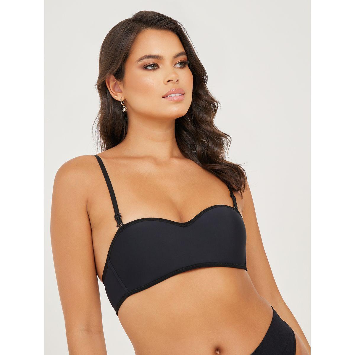 Styli Pack of 2 - Padded Non Wired Balconette Bra with Removable Strap-women-clothing-lingerie-bras-image-2