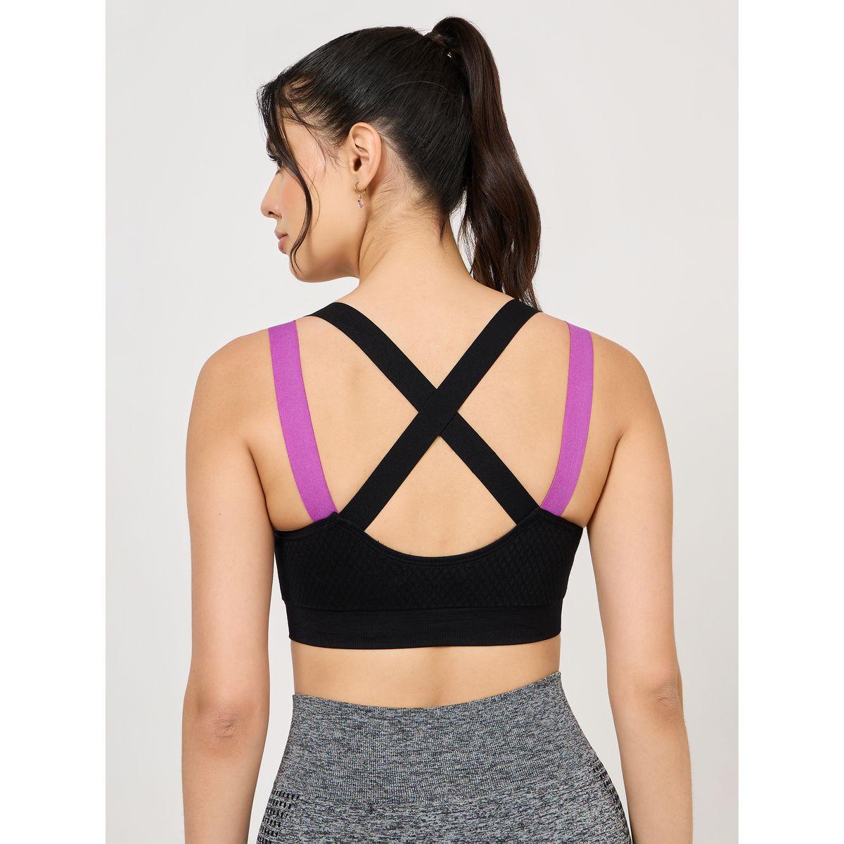 Styli Active Contrast Cross Back Strap Sports Bra-men-clothing-sportswearandactivewear-tshirtsandpolos-image-4