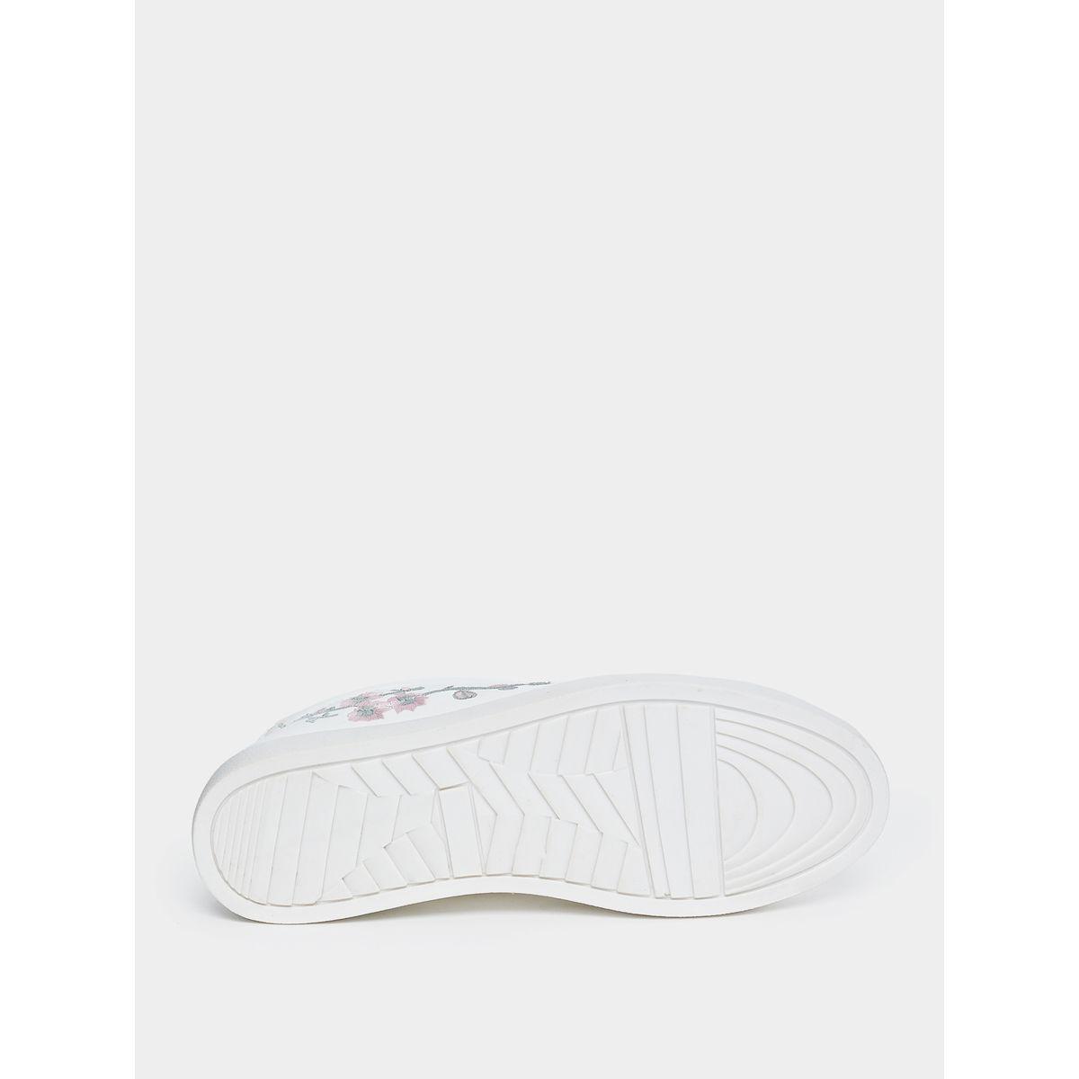 Styli Embroidered Rose Lace Up Sneakers-women-shoes-sneakers-image-6