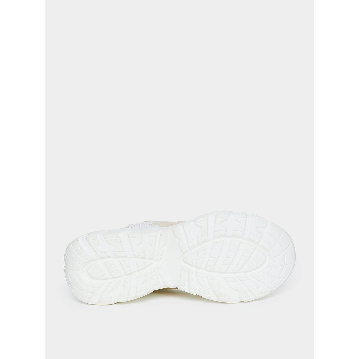 Styli Contrast Panel Chunky Sole Lace Up Sneakers-women-shoes-sneakers-image-6