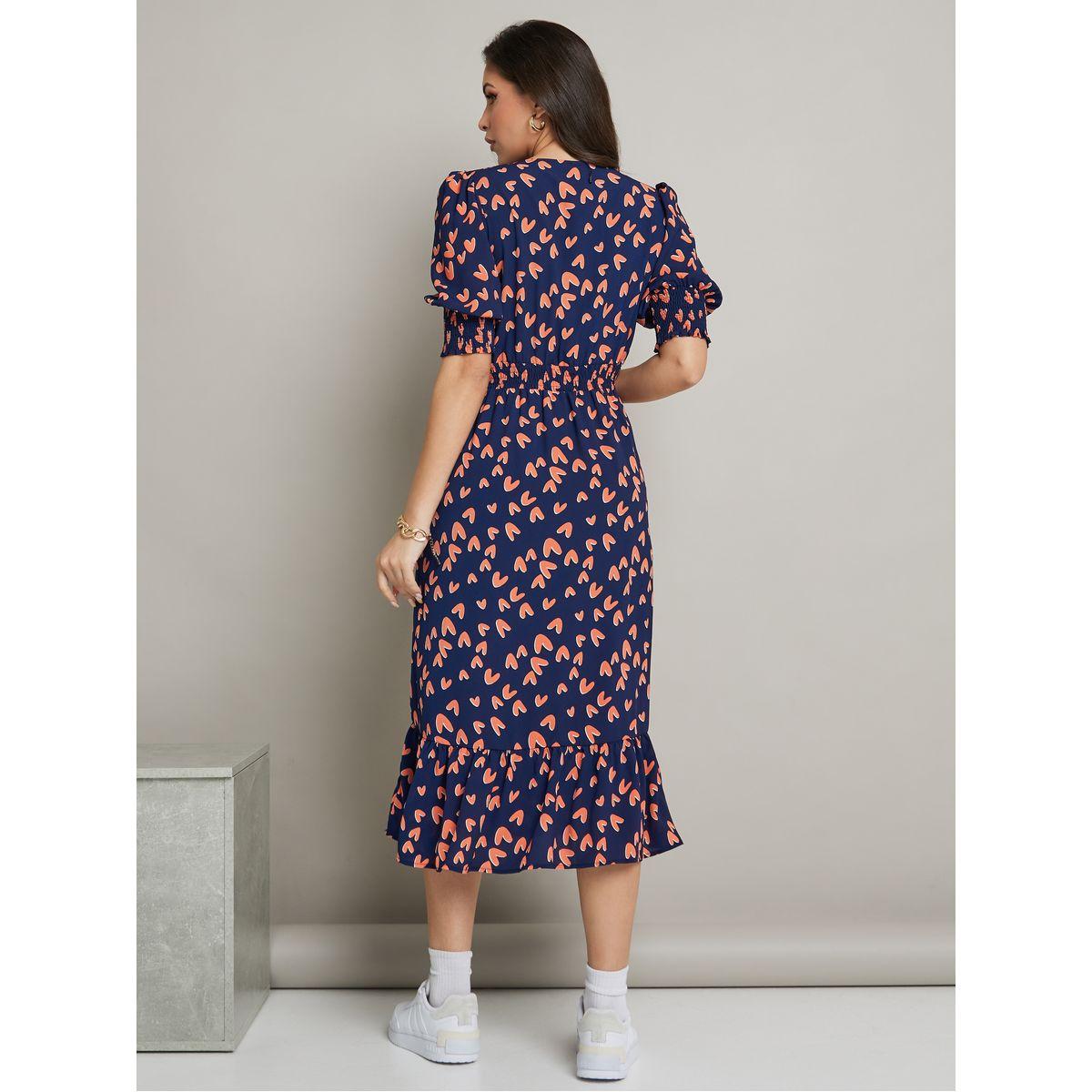 Styli All Over Heart Print A-Line Midi Dress-women-clothing-dresses-image-5