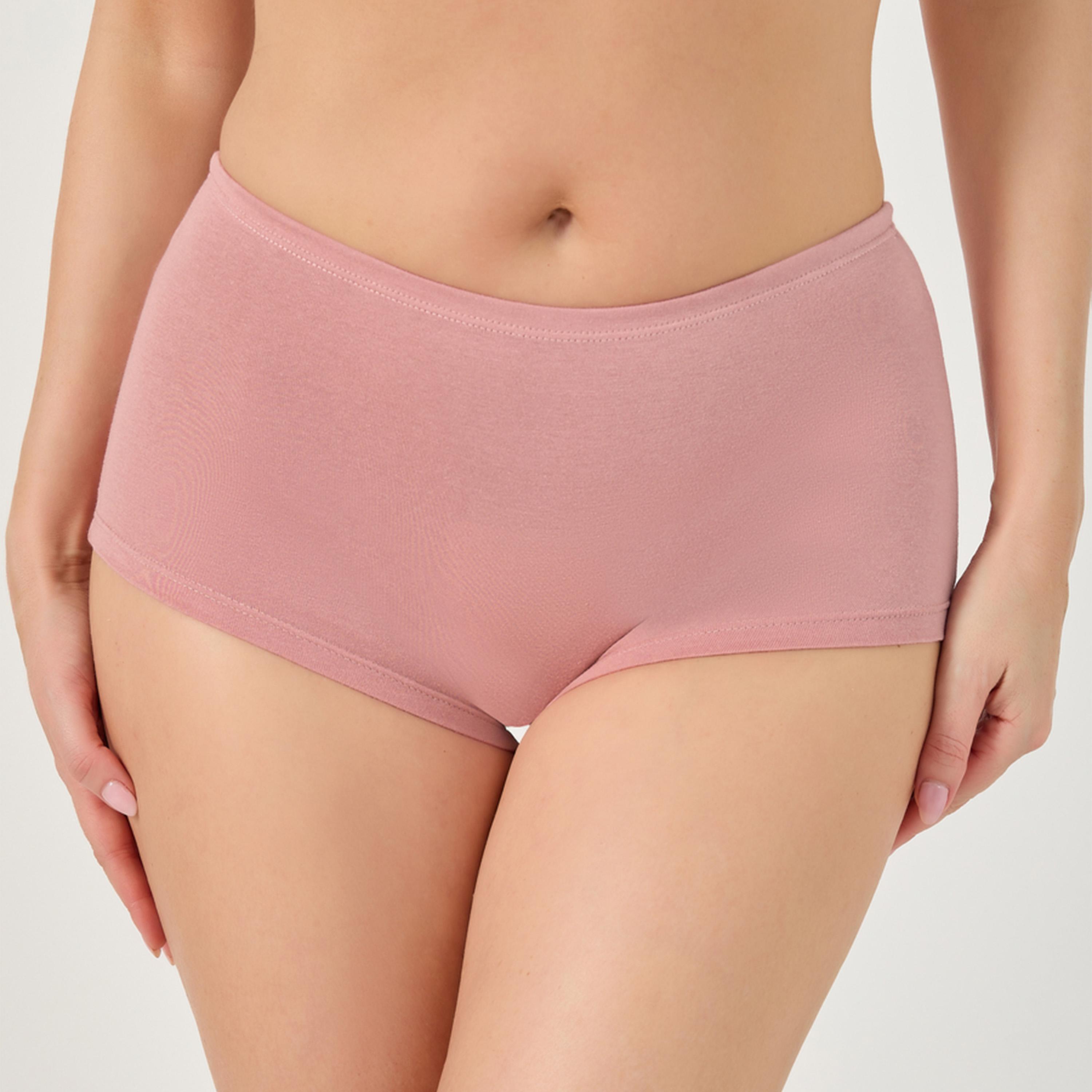 Styli Pack of 3 - Solid Cotton Boyshorts-women-clothing-lingerie-panties-image-6