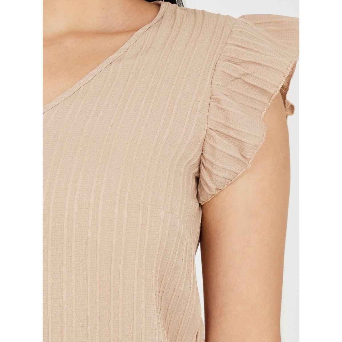 بلوزة بقصة عادية واكمام كشكش-women-clothing-shirtsandblouses-blouses-image-3