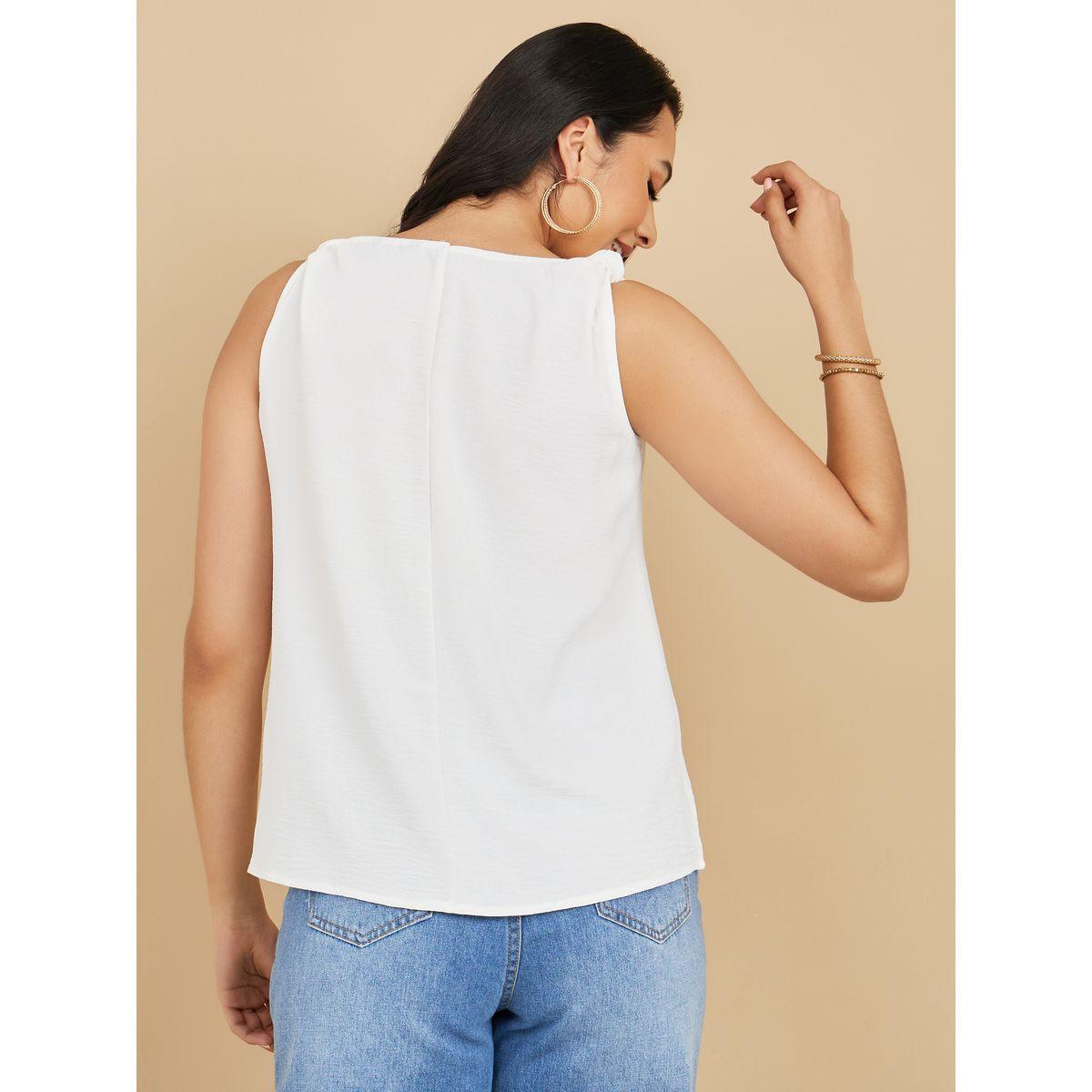 Styli Regular Fit Knotted Shoulder Cami-women-clothing-tshirts-image-4