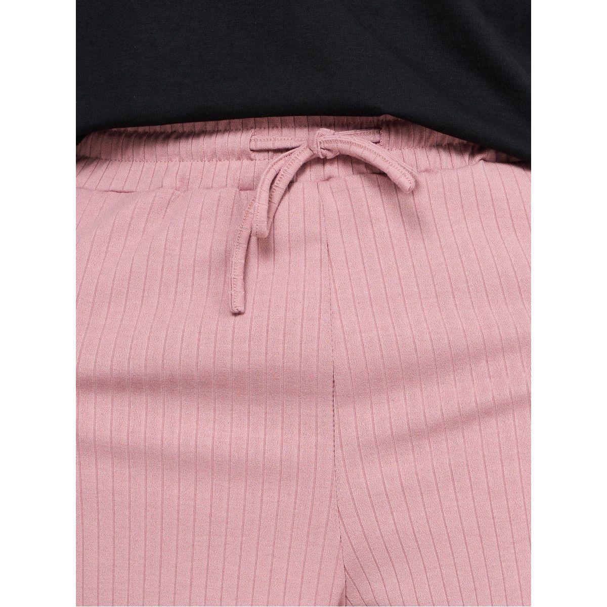 Styli Textured Striped Shorts with Drawstring Detail-men-clothing-bottoms-shorts-image-3