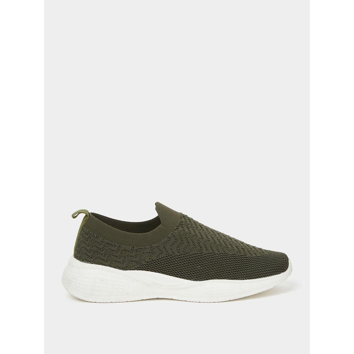 Styli Solid Knit Pull On Sneakers-men-shoes-sneakers-image-1