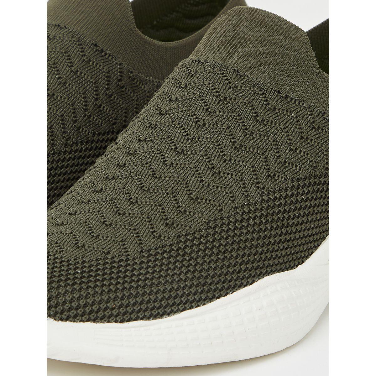 Styli Solid Knit Pull On Sneakers-men-shoes-sneakers-image-3