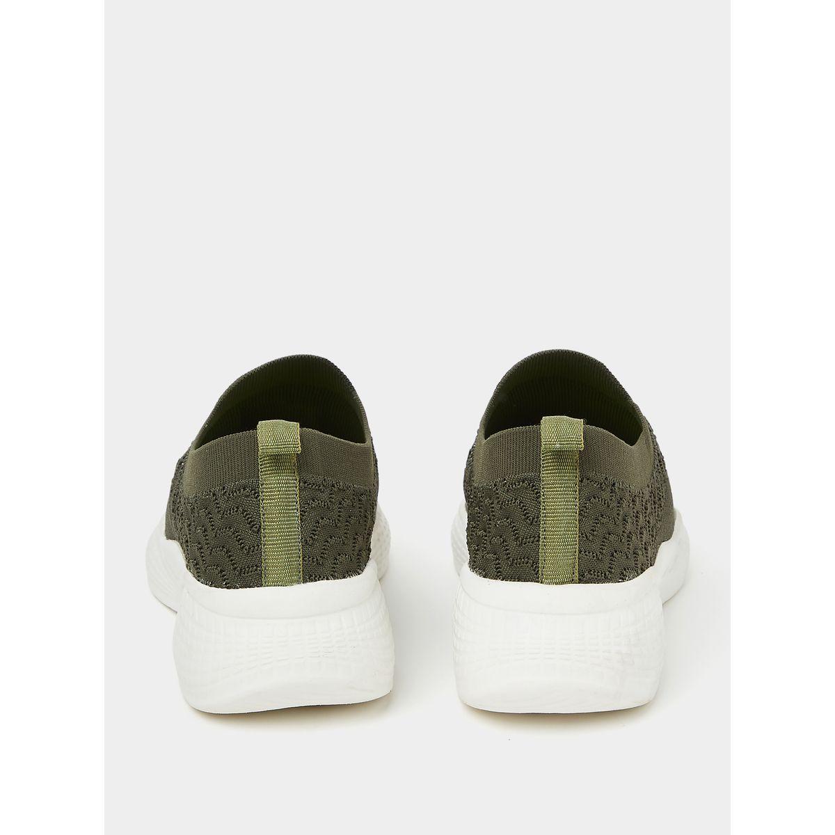 Styli Solid Knit Pull On Sneakers-men-shoes-sneakers-image-4