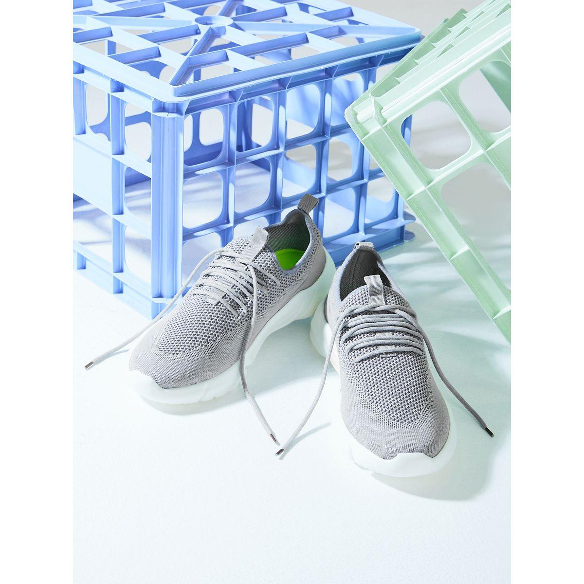 Styli Mesh Detail Lace Up Slip On Sneakers-men-shoes-sneakers-image-1