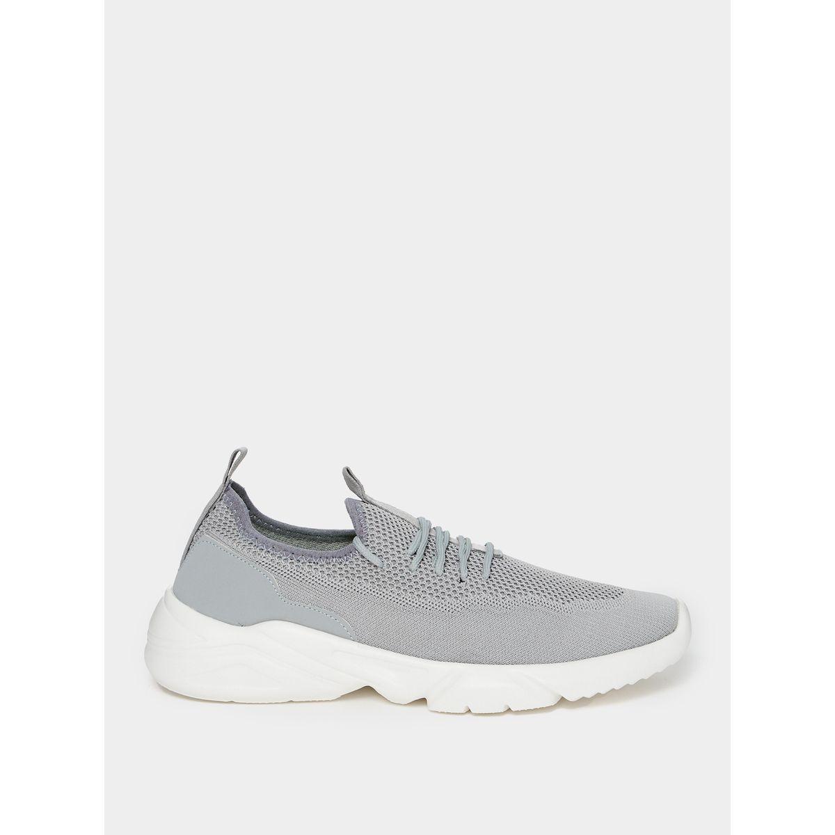 Styli Mesh Detail Lace Up Slip On Sneakers-men-shoes-sneakers-image-2