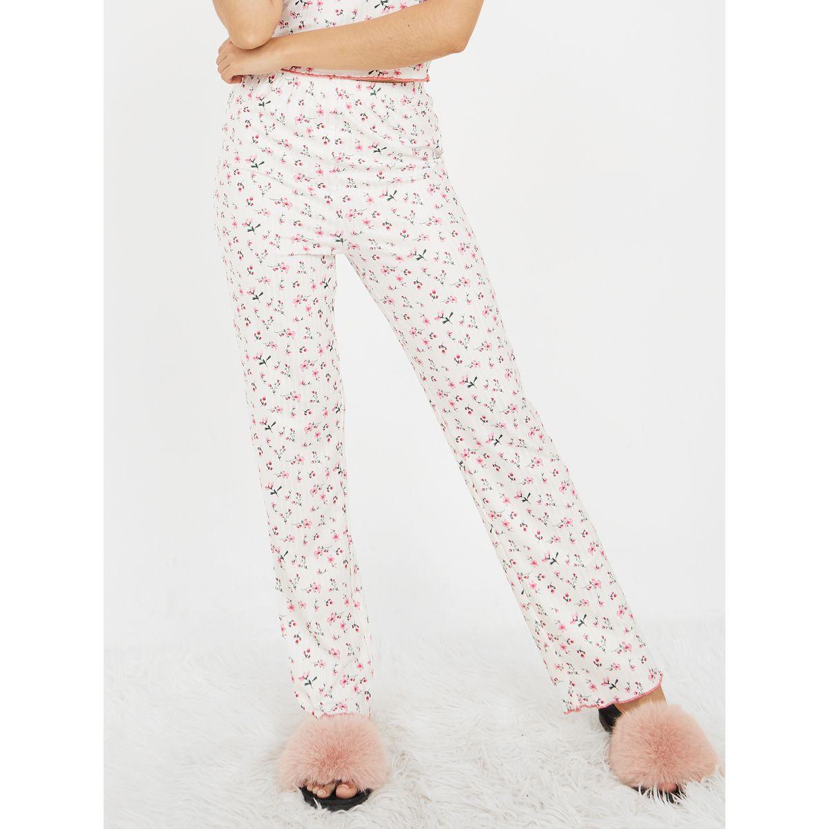 طقم بيجاما من ( تيشيرت + بنطال )-women-clothing-nightwear-pyjamas-longsets-image-5