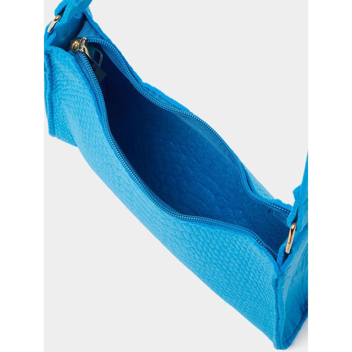 Styli Croc Textured Baguette Handbag-women-bagsandwallets-handbags-image-4