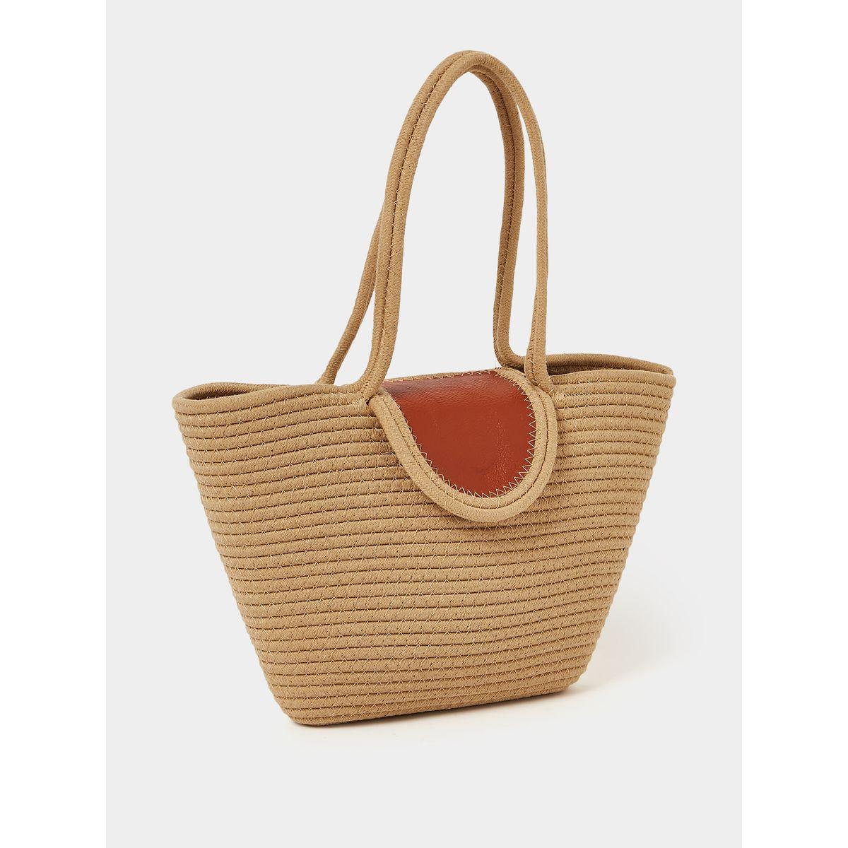 Styli Contrast Flap Textured Shoulder Bag-women-bagsandwallets-handbags-image-1