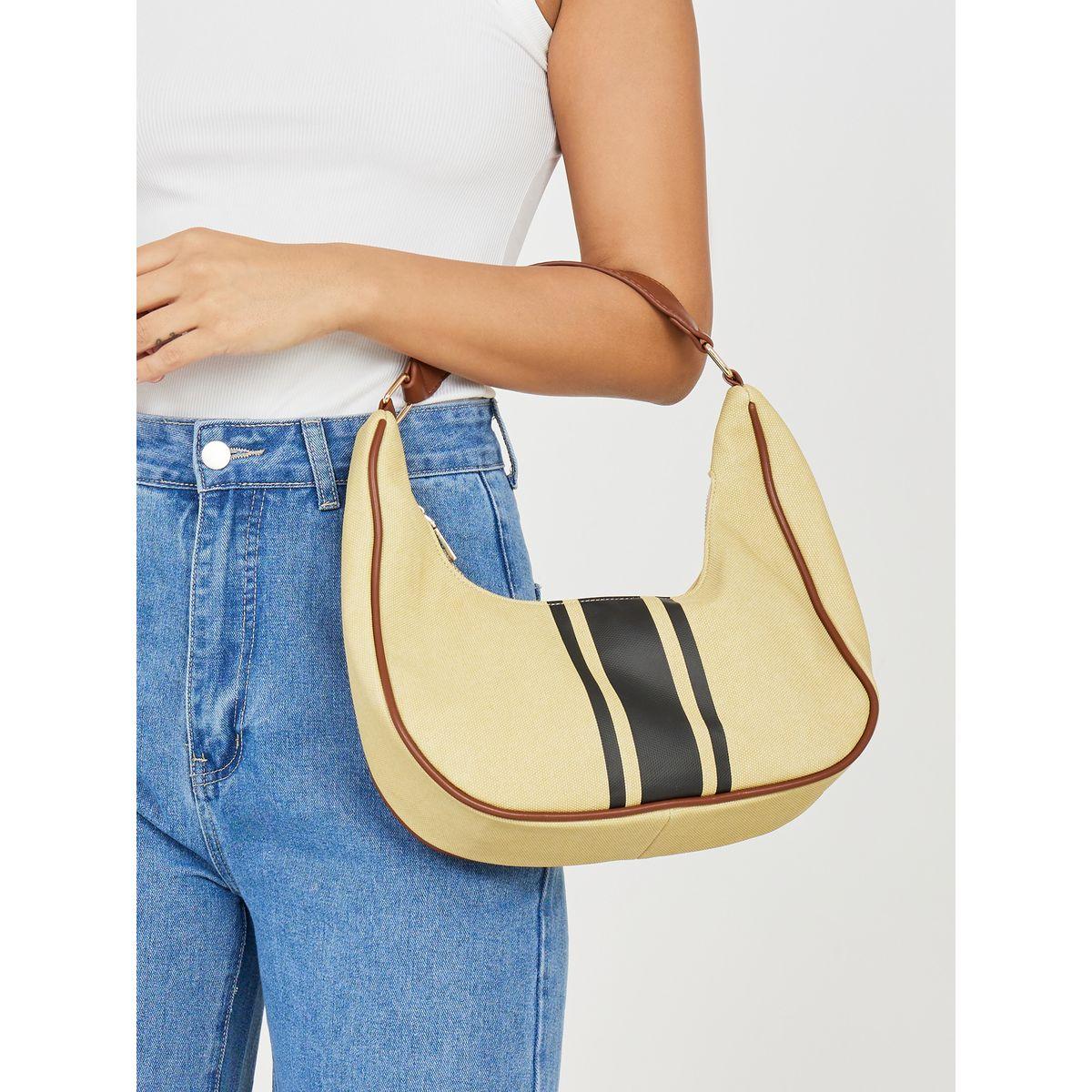 شنطة مزينة بخطوط وسحاب غلق-women-bagsandwallets-handbags-image-2