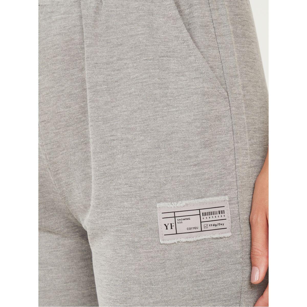Styli Patch Detail Solid Joggings-women-clothing-bottoms-trousers-image-3
