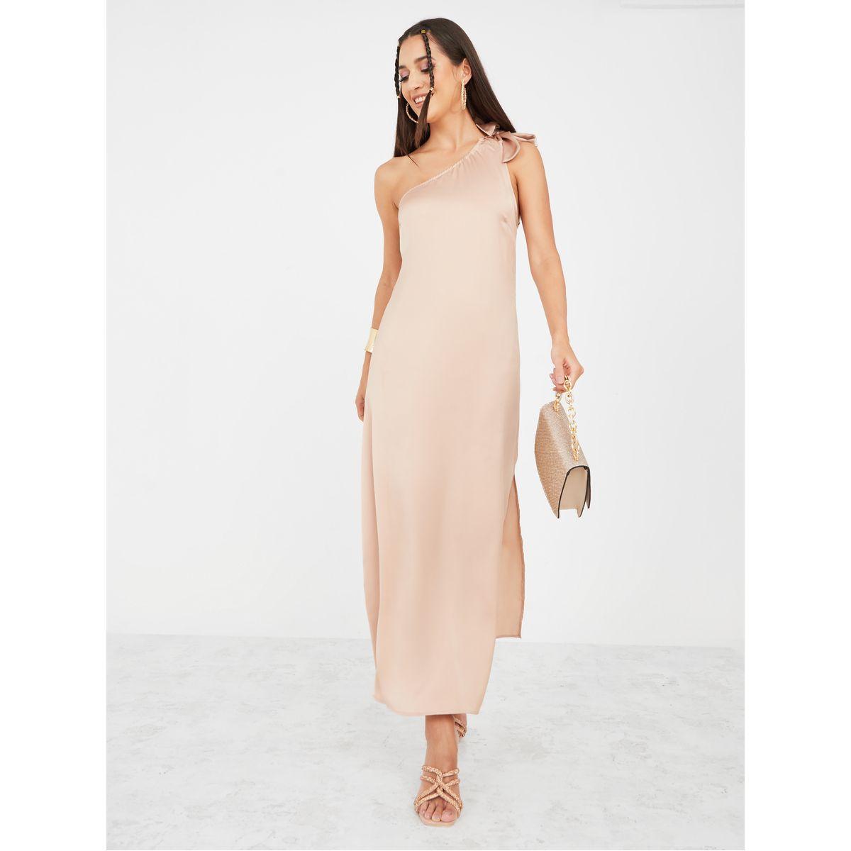 فستان طويل بكتف واحد-women-clothing-dresses-image-1