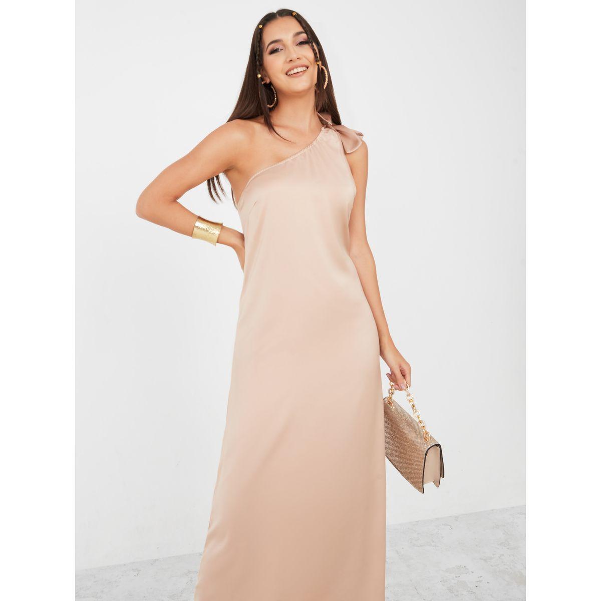 فستان طويل بكتف واحد-women-clothing-dresses-image-2